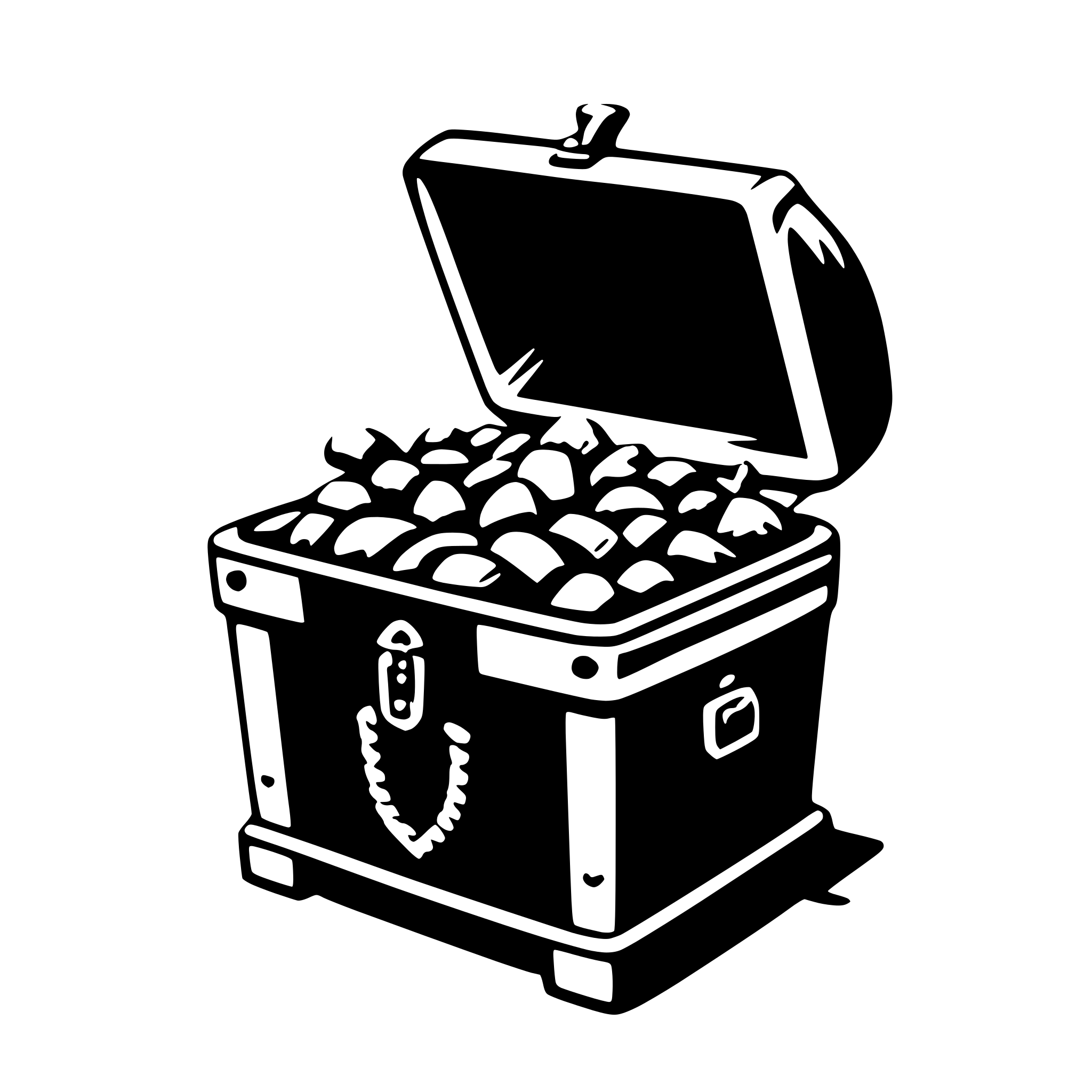AI-generated SVG of a treasure chest