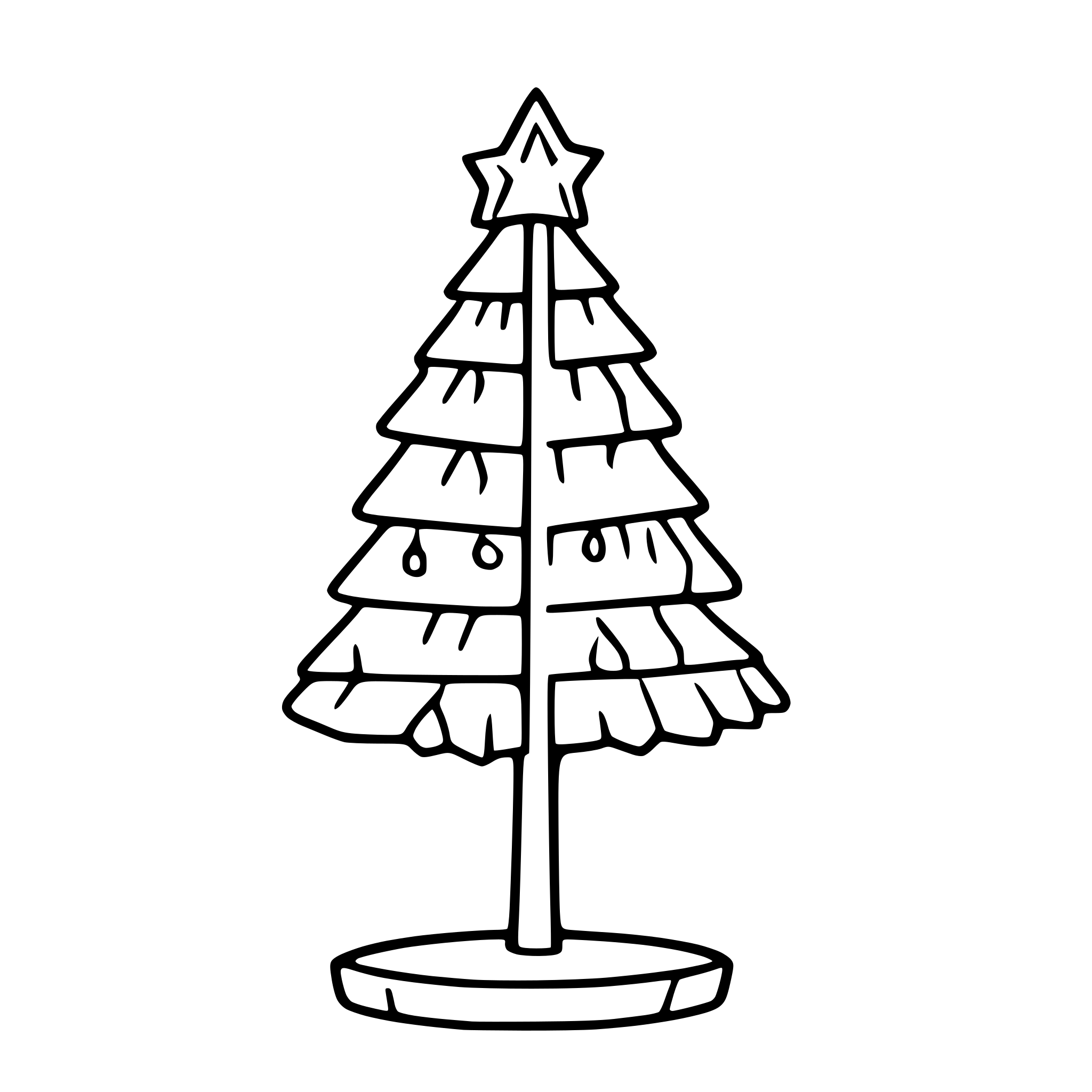 AI-generated SVG of 'Christmas tree with lights'