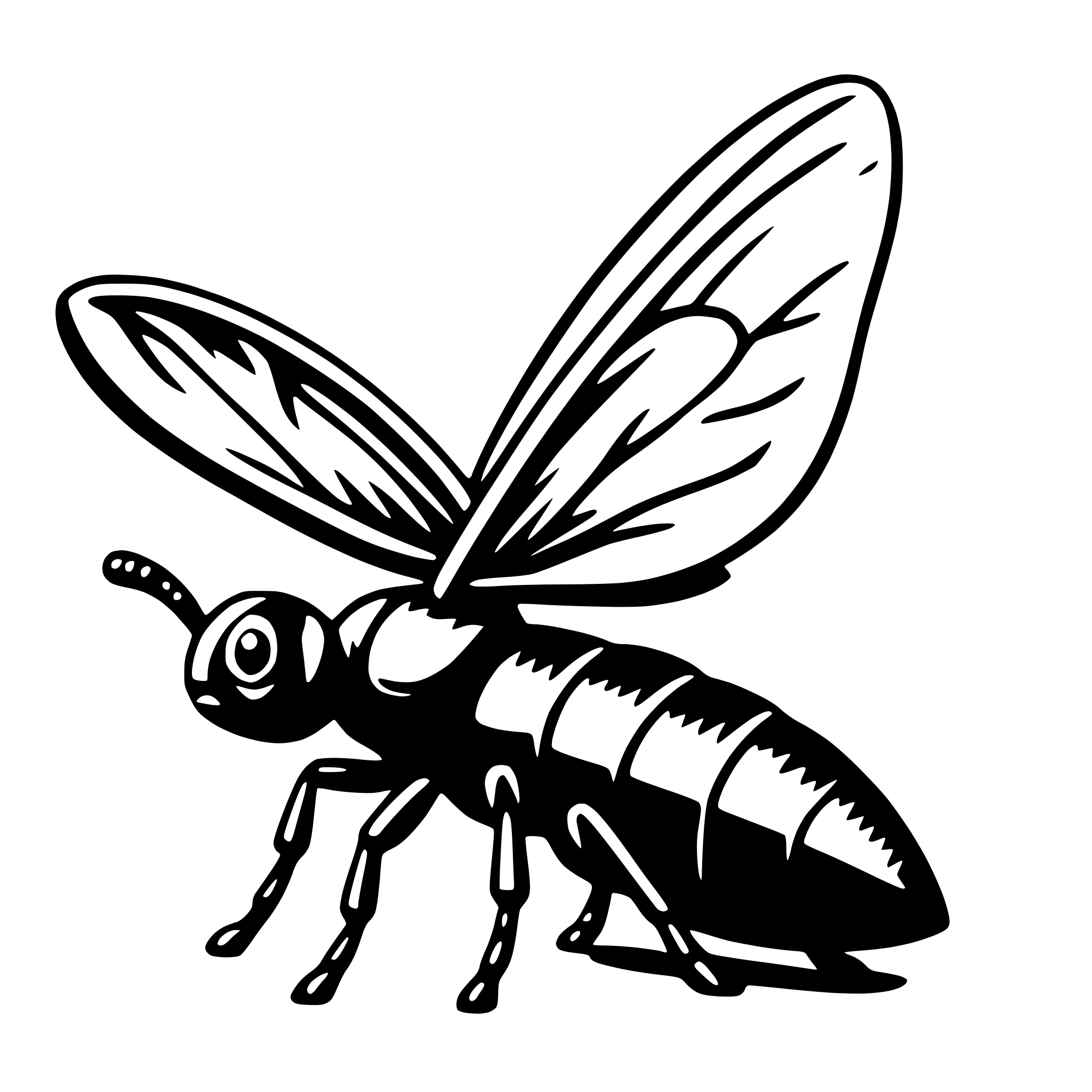 AI-generated SVG of a insect