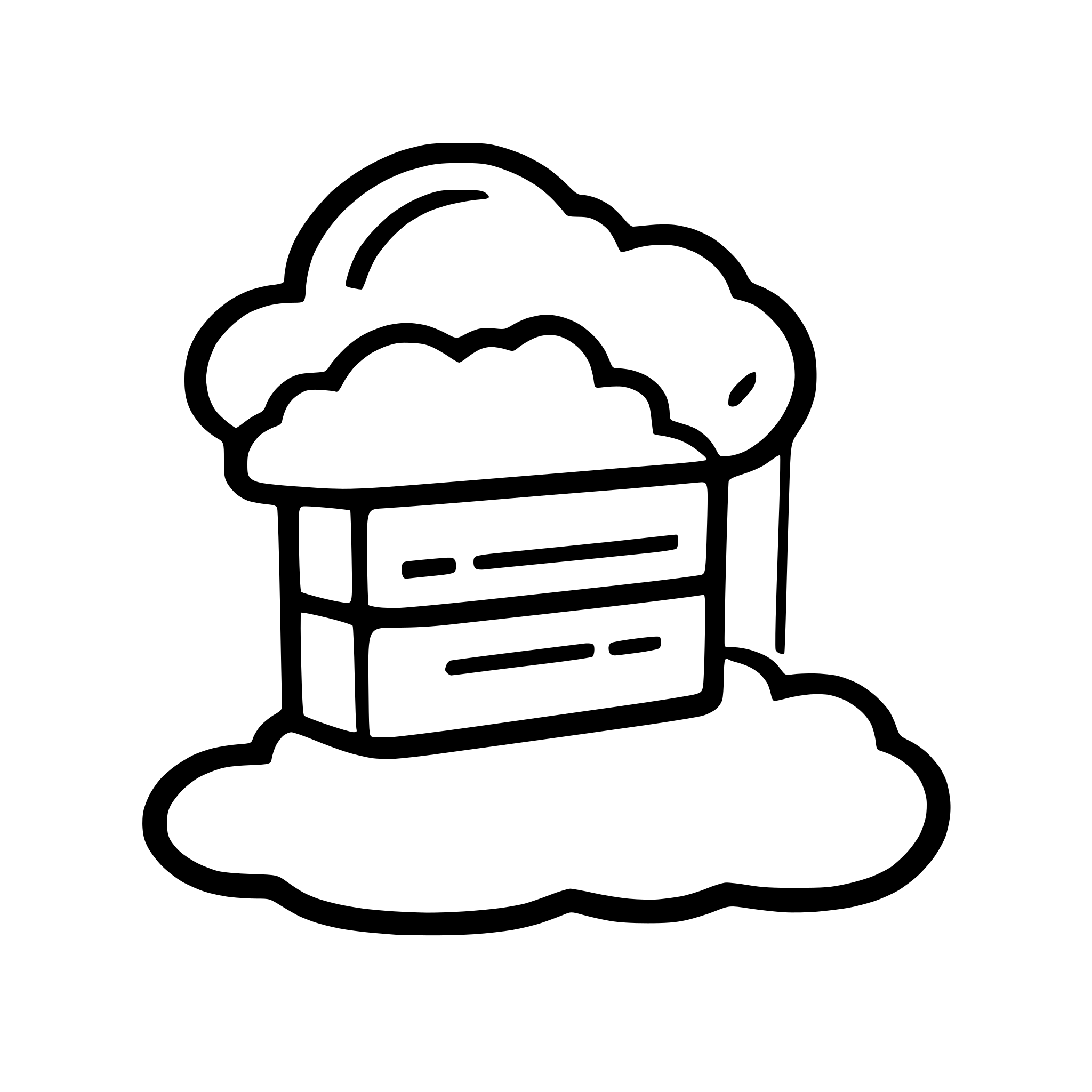 AI-generated SVG of 'server cloud cloud'