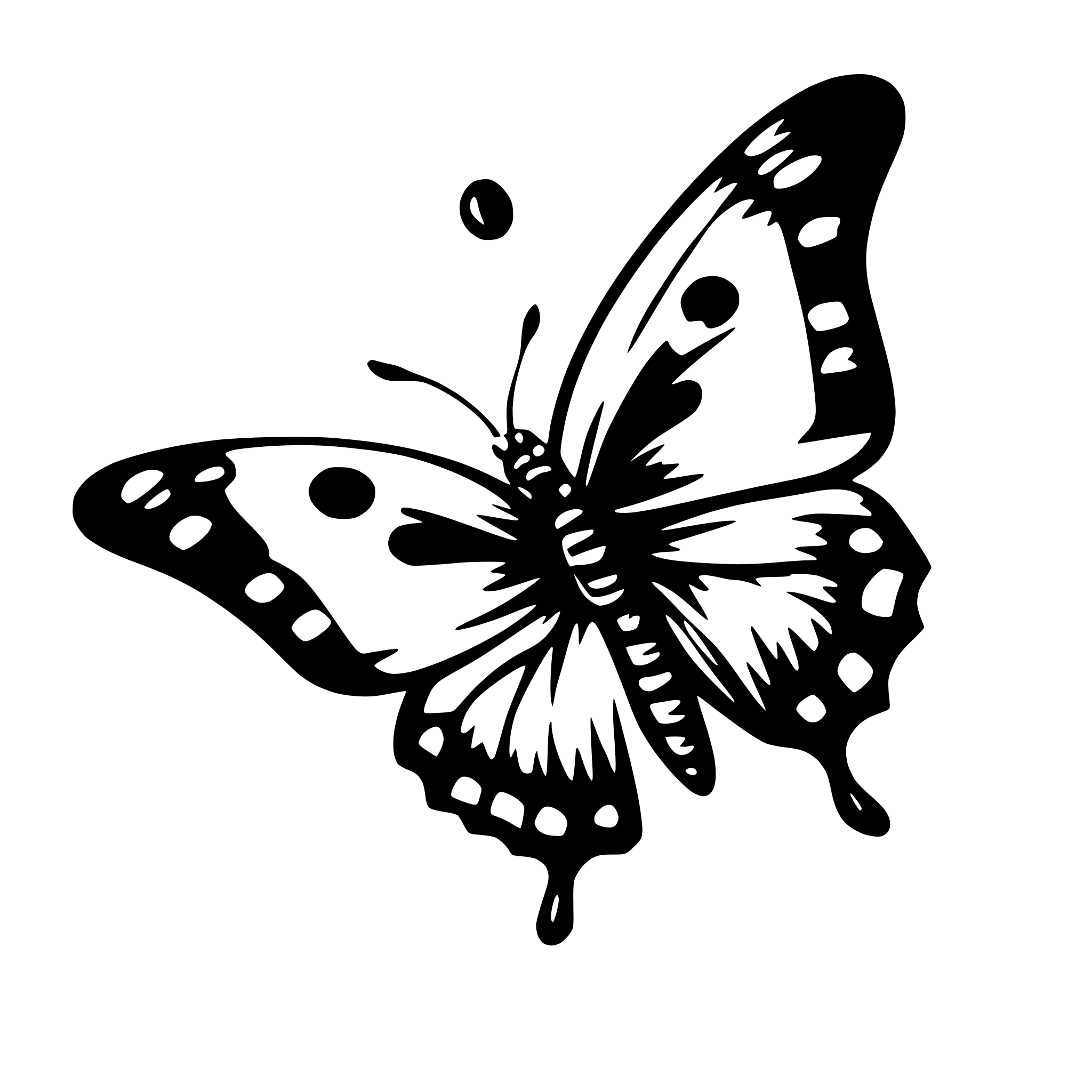 AI-generated SVG of a butterfly