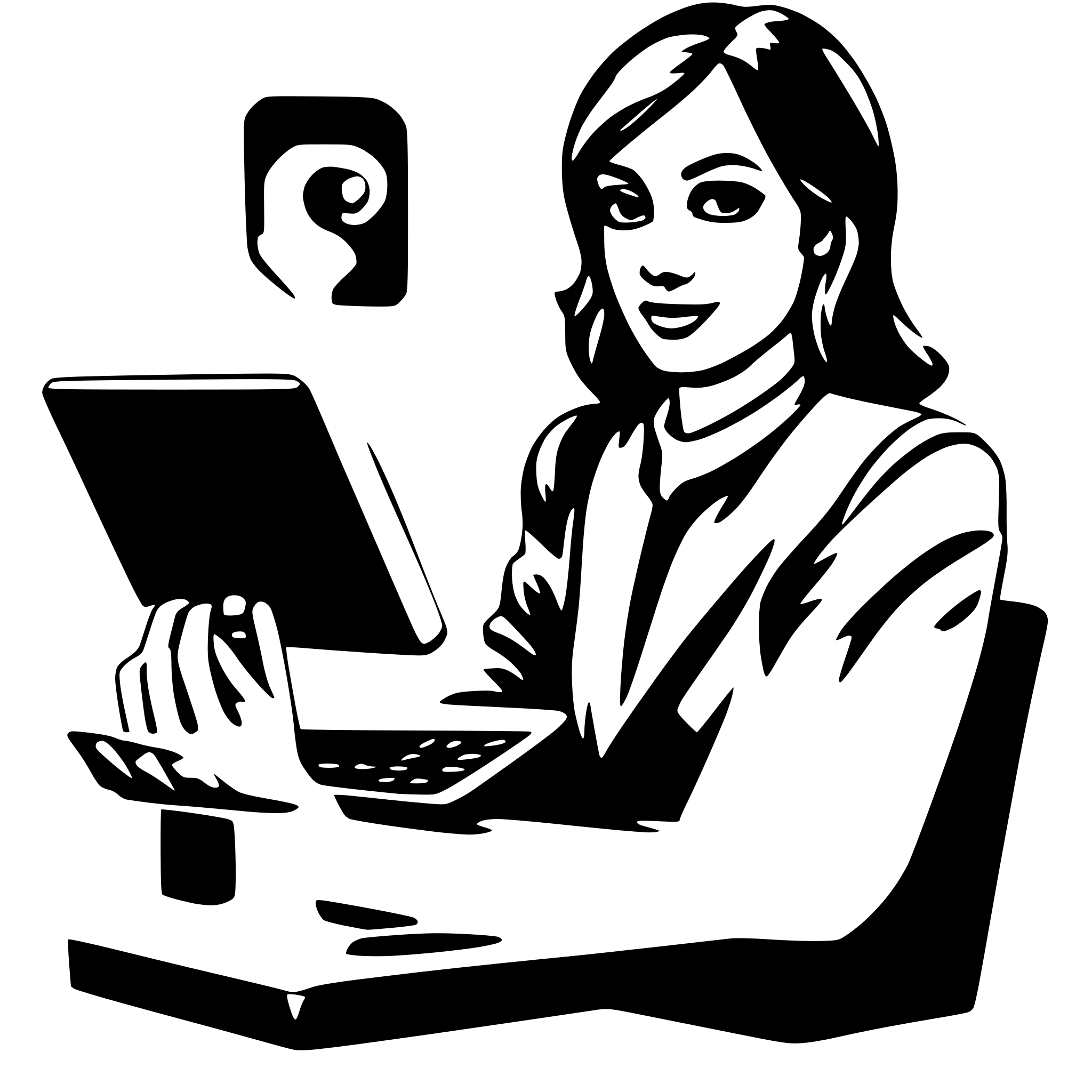 AI-generated SVG of 'user use laptaop'