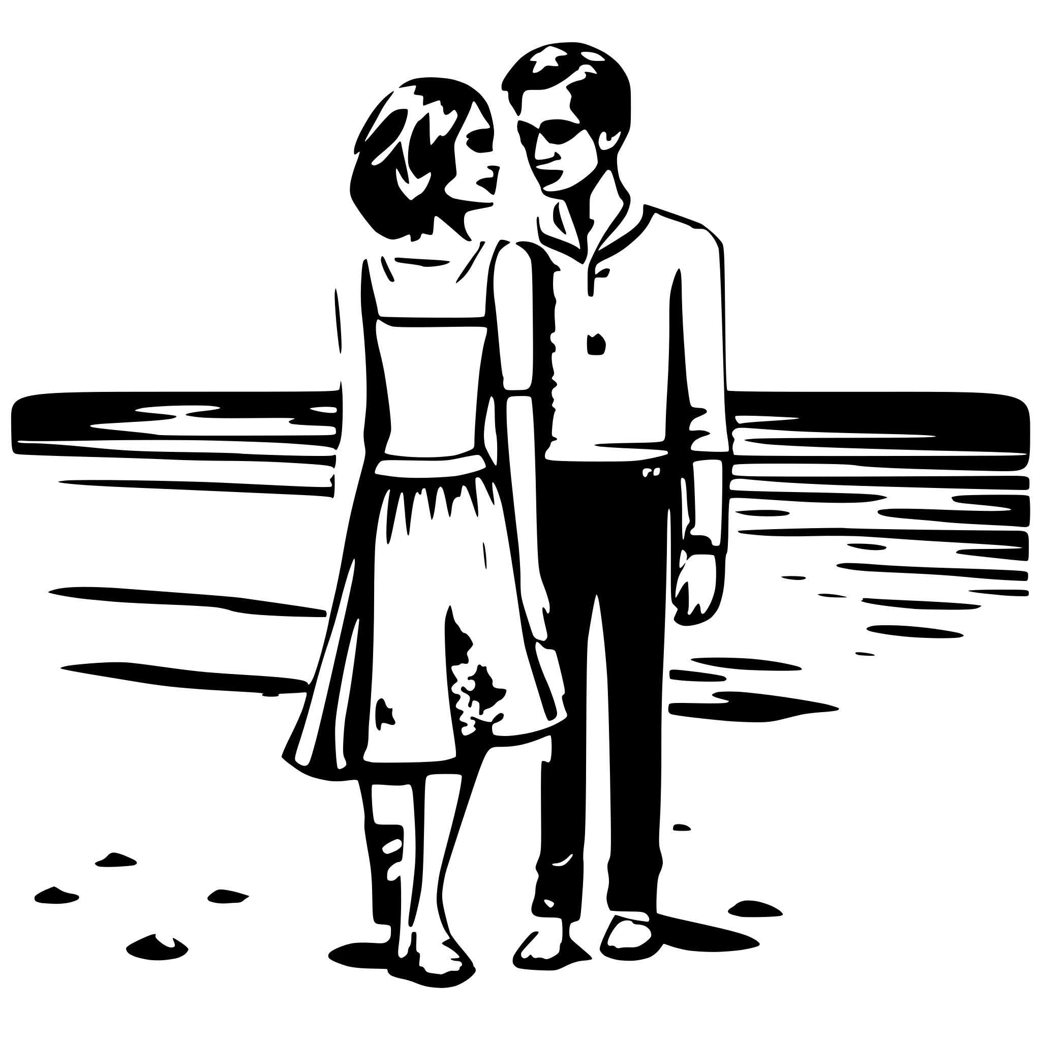 AI-generated SVG of 'couple on beach'