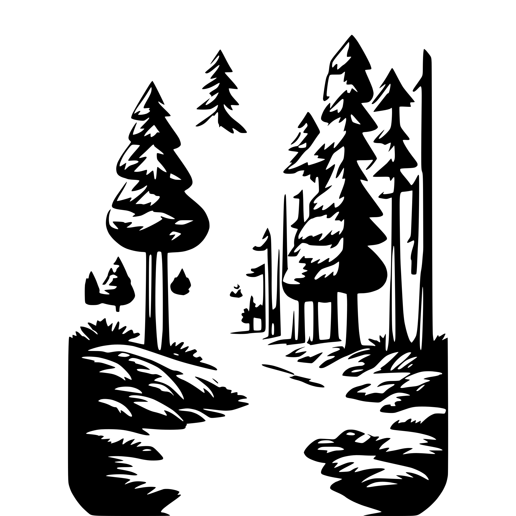 AI-generated SVG of 'forest'