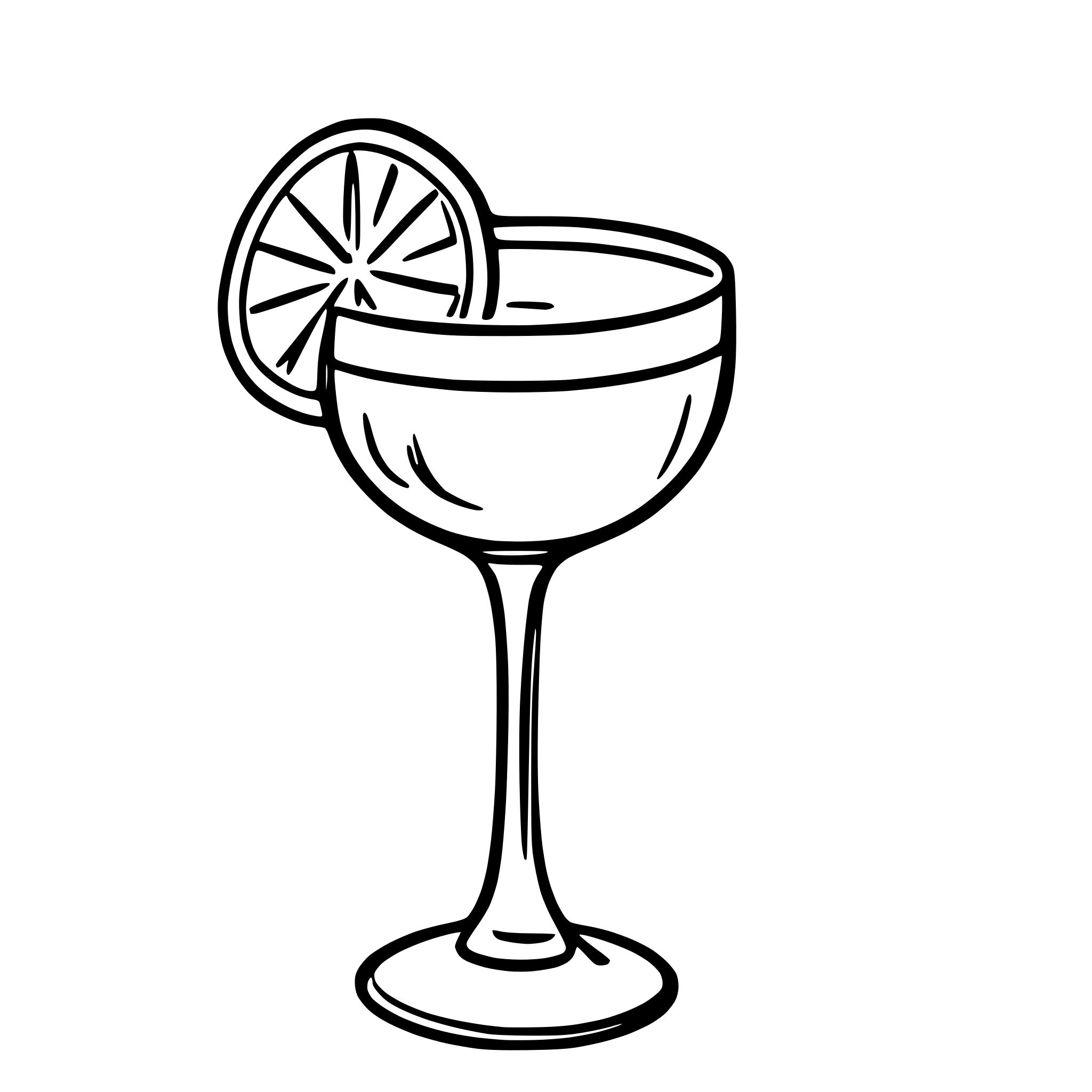 AI-generated SVG of a Aperol Spritz