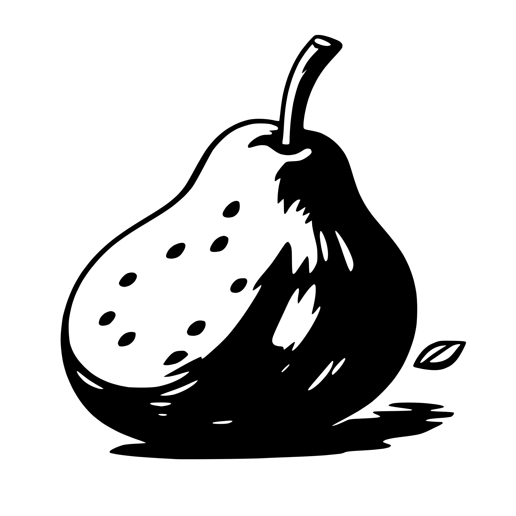 AI-generated SVG of a pear