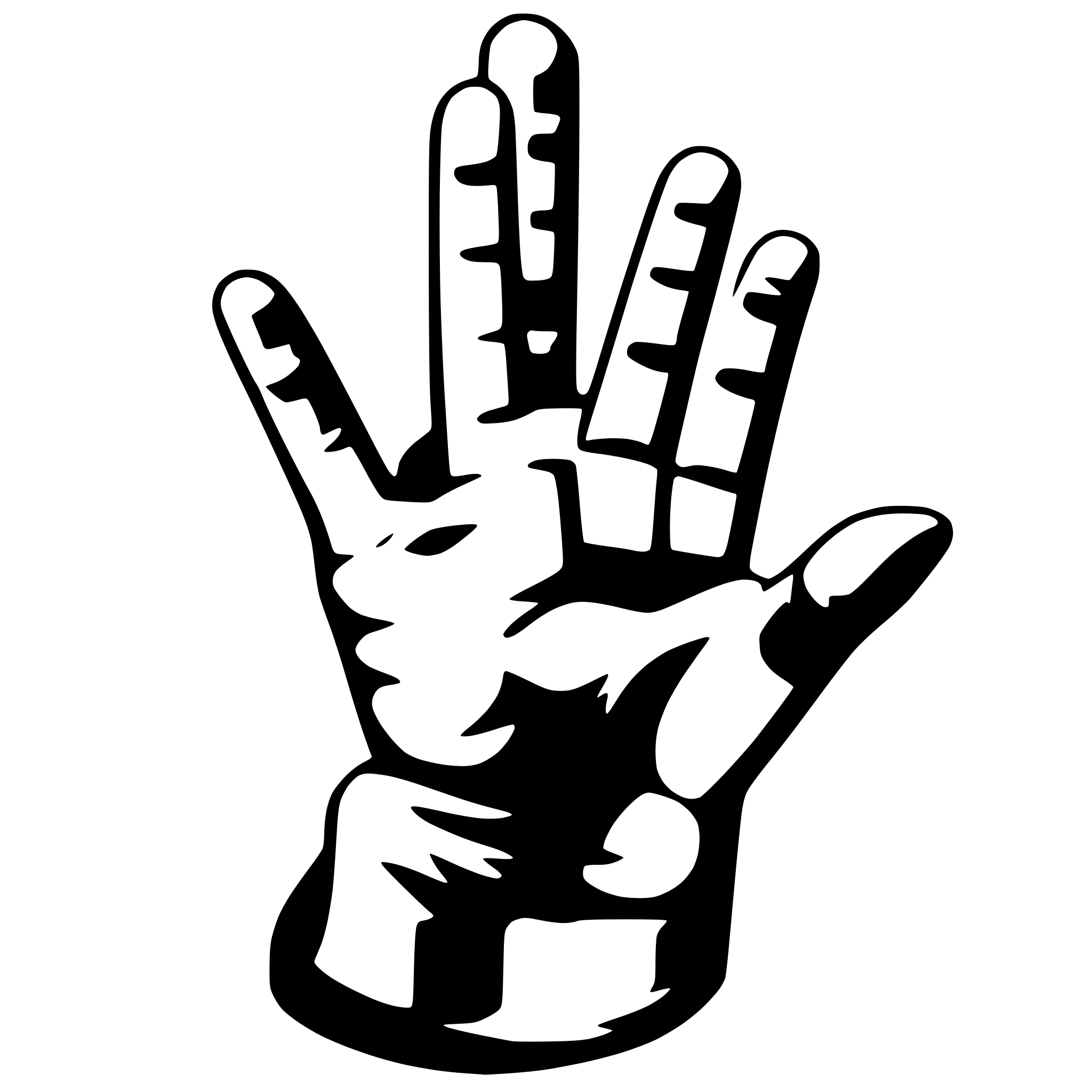 AI-generated SVG of 'love hand finger svg'