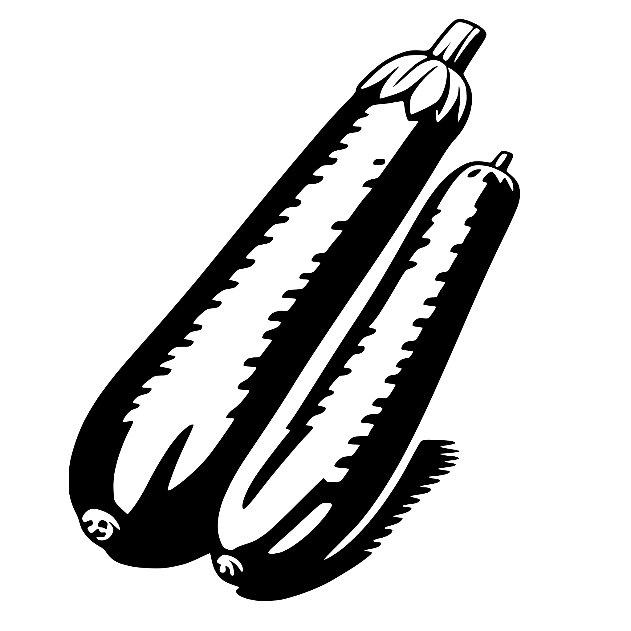 AI-generated SVG of 'zucchini'