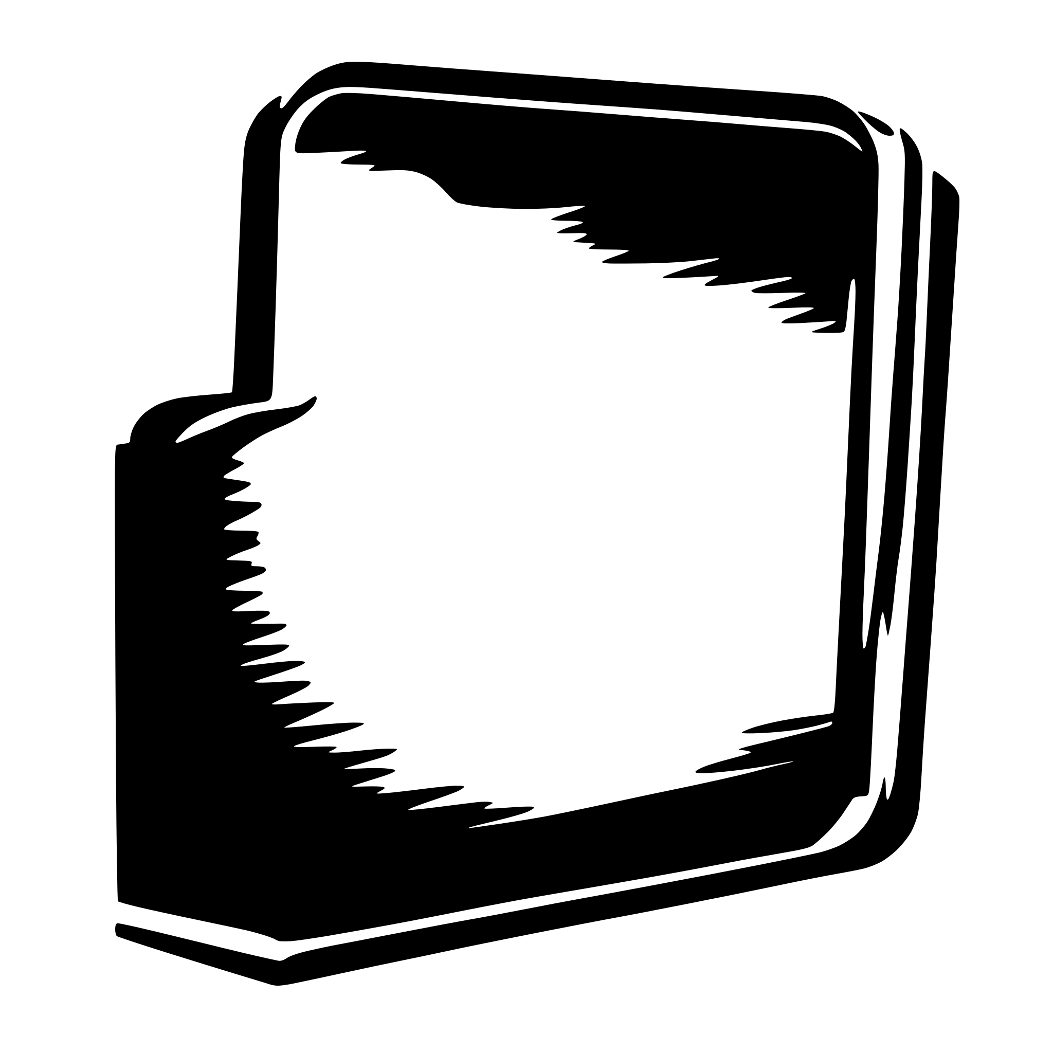 AI-generated SVG of 'BLACK file folder'