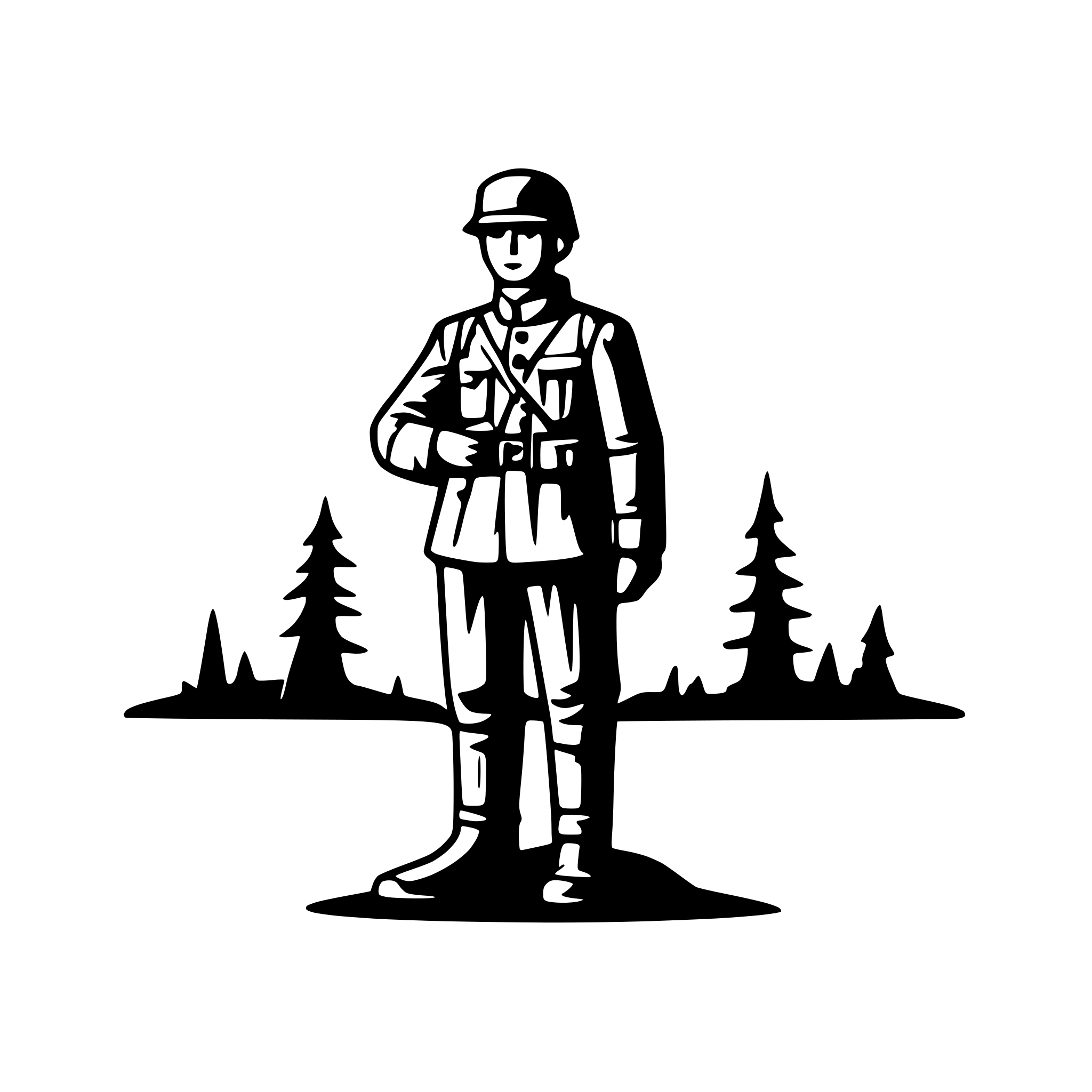 AI-generated SVG of a world war 1 soldier