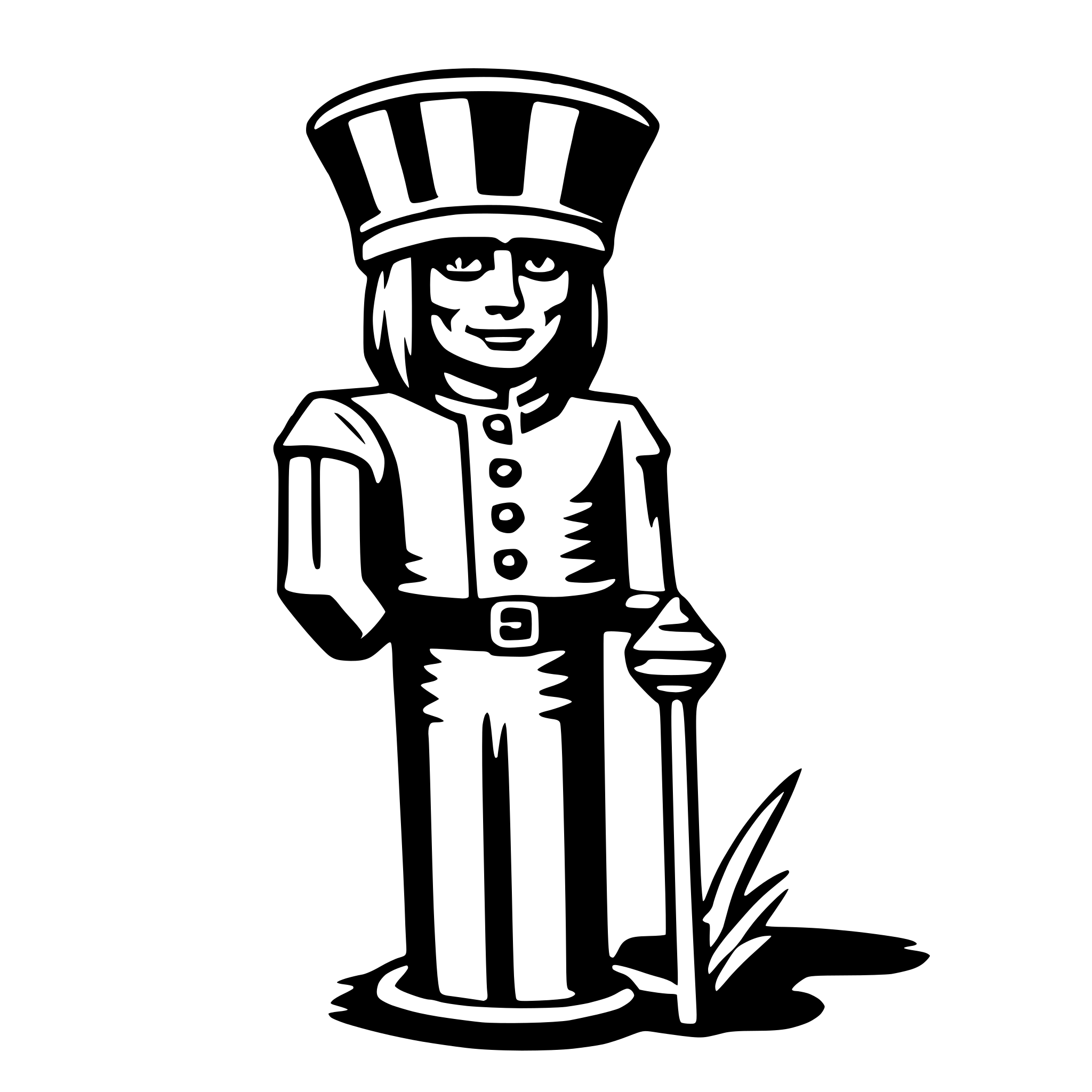 AI-generated SVG of a legba