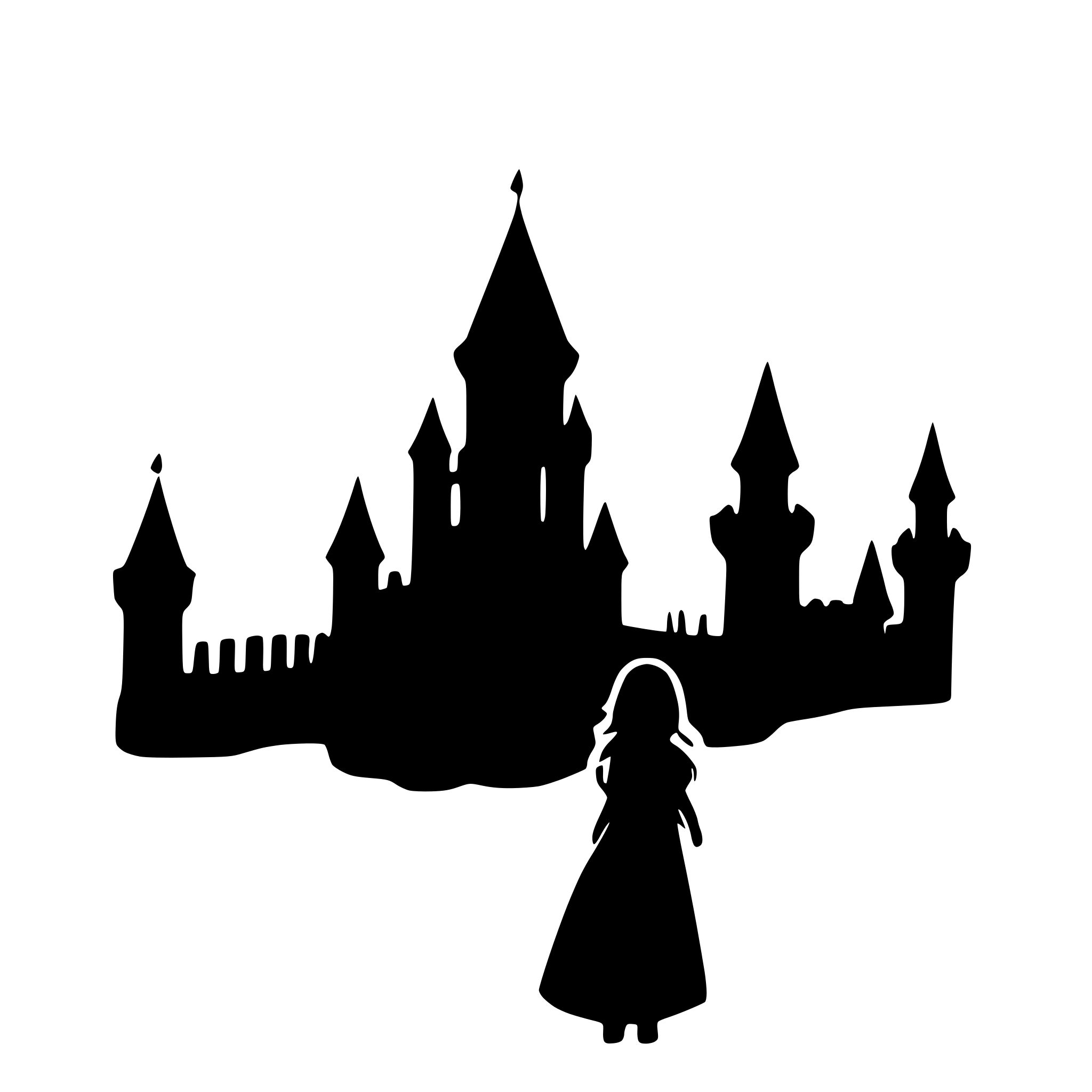 AI-generated SVG of a castle