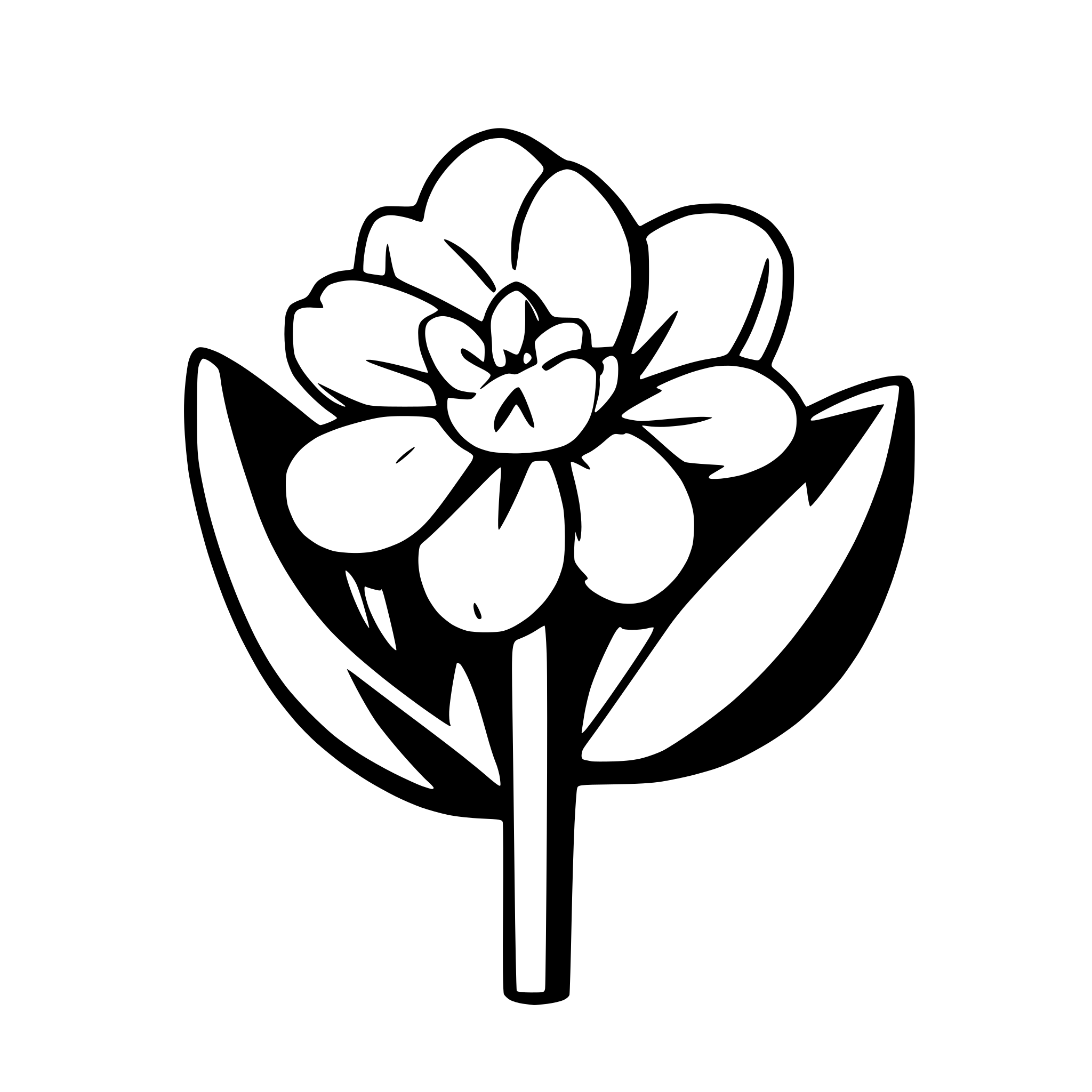 AI-generated SVG of 'jasmin flower head'