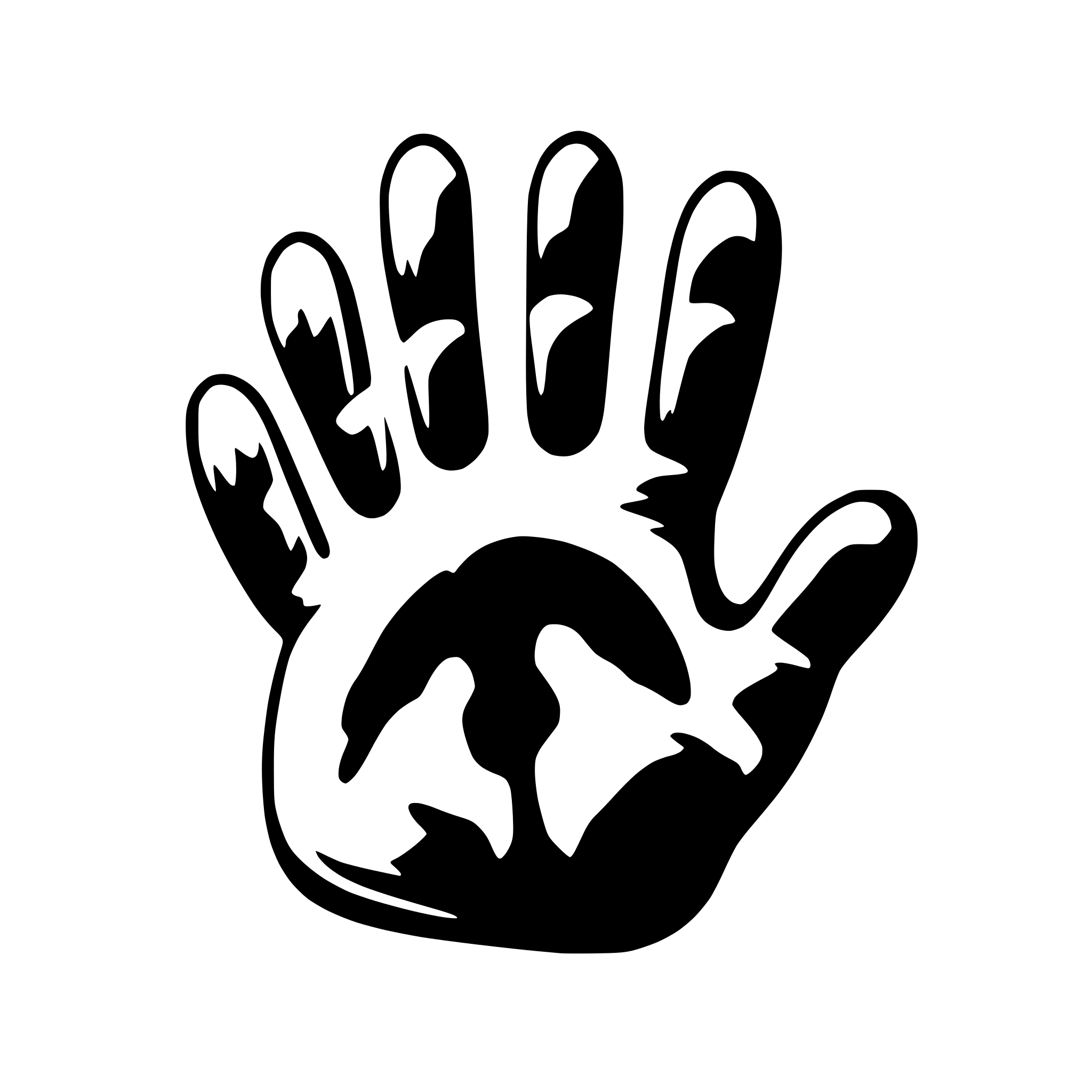 AI-generated SVG of 'paw print graffiti'