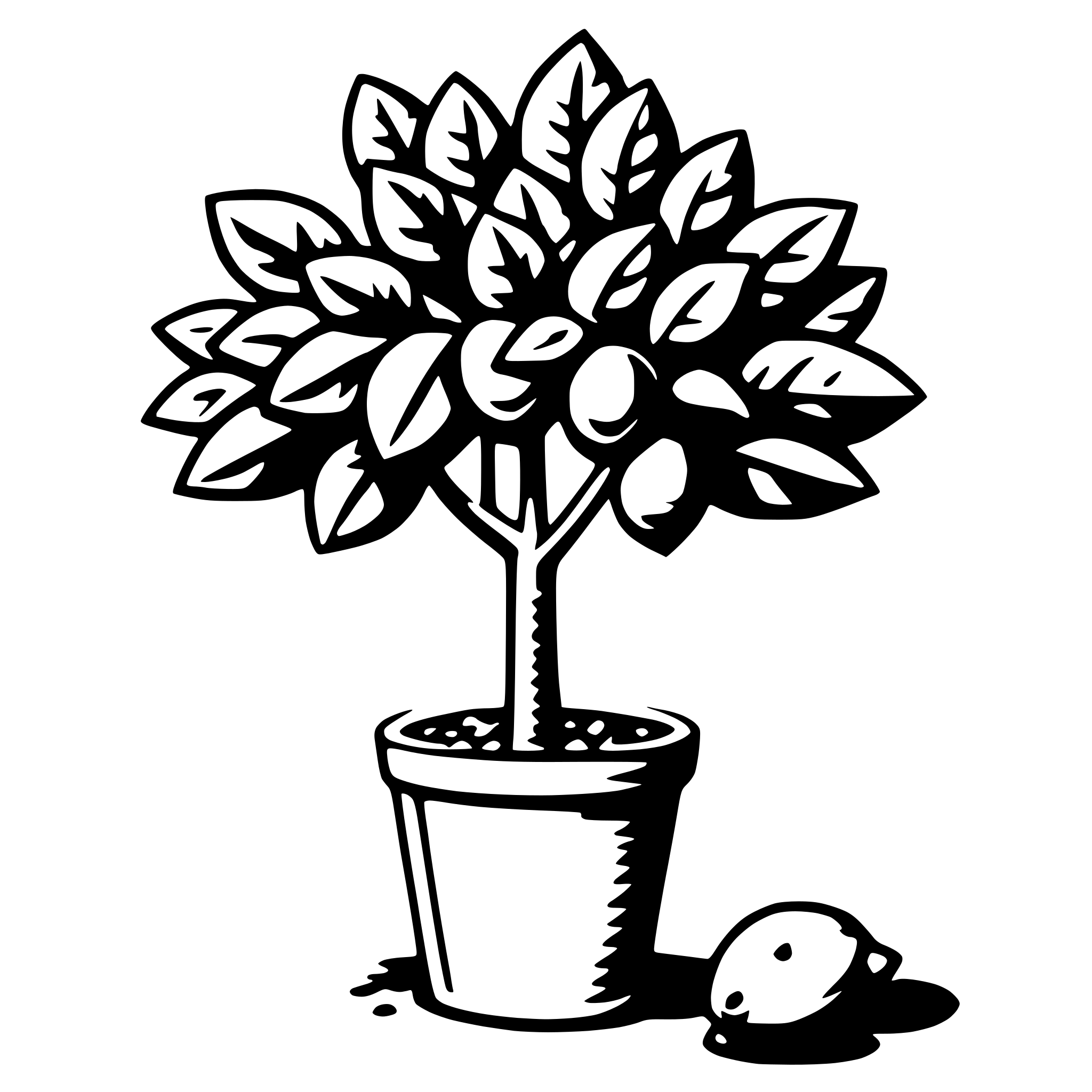 AI-generated SVG of 'lemon tree'