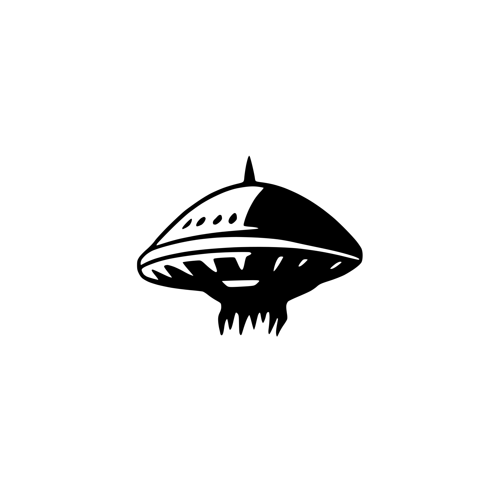AI-generated SVG of 'alien spaceship beaming light'