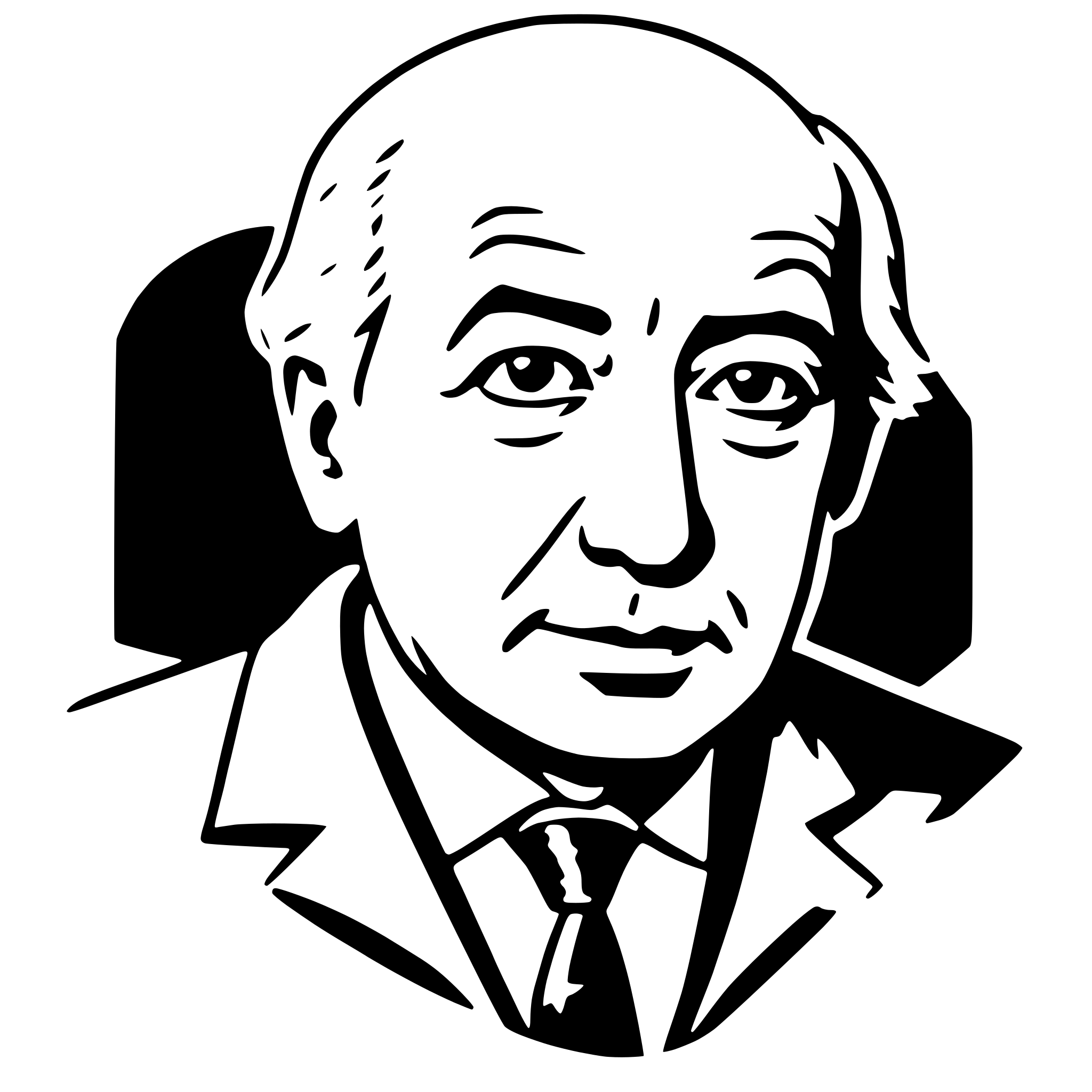 AI-generated SVG of 'alfred hitchcock'