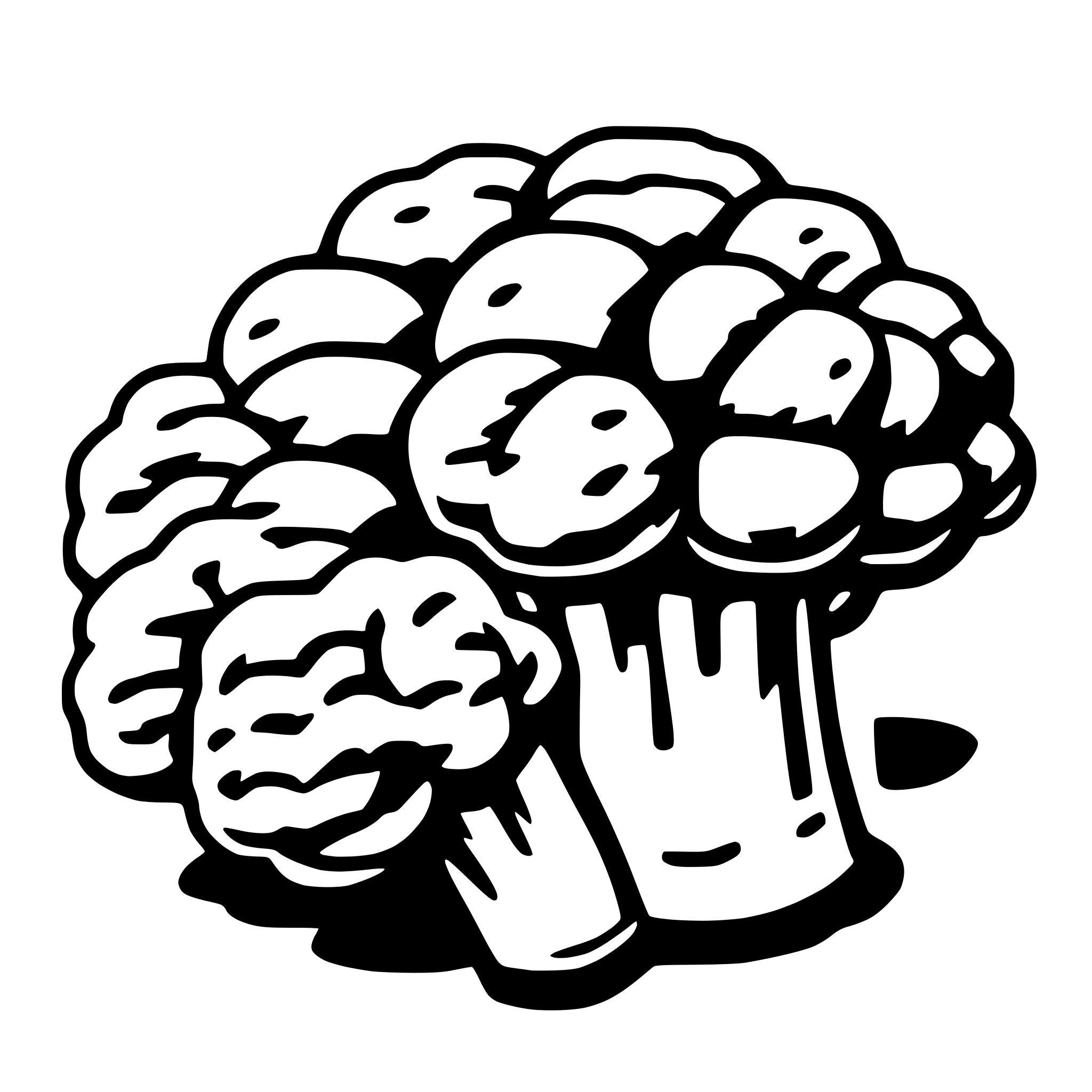 AI-generated SVG of a broccoli