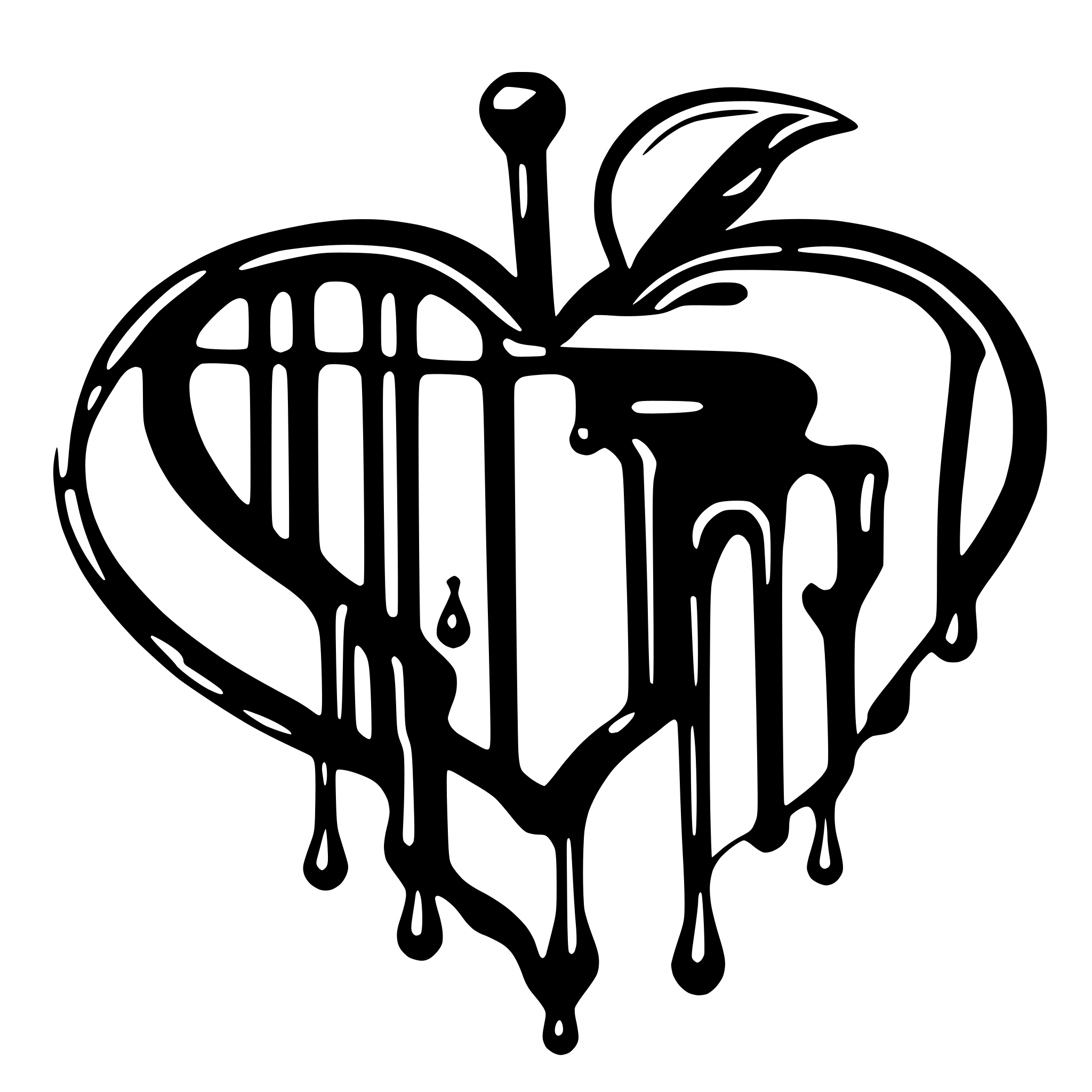 AI-generated SVG of a Honey Drippy Heart