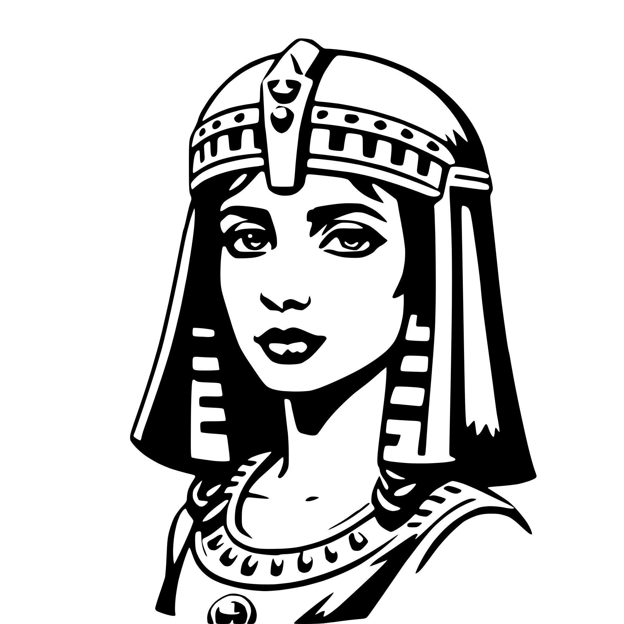 AI-generated SVG of a cleopatra