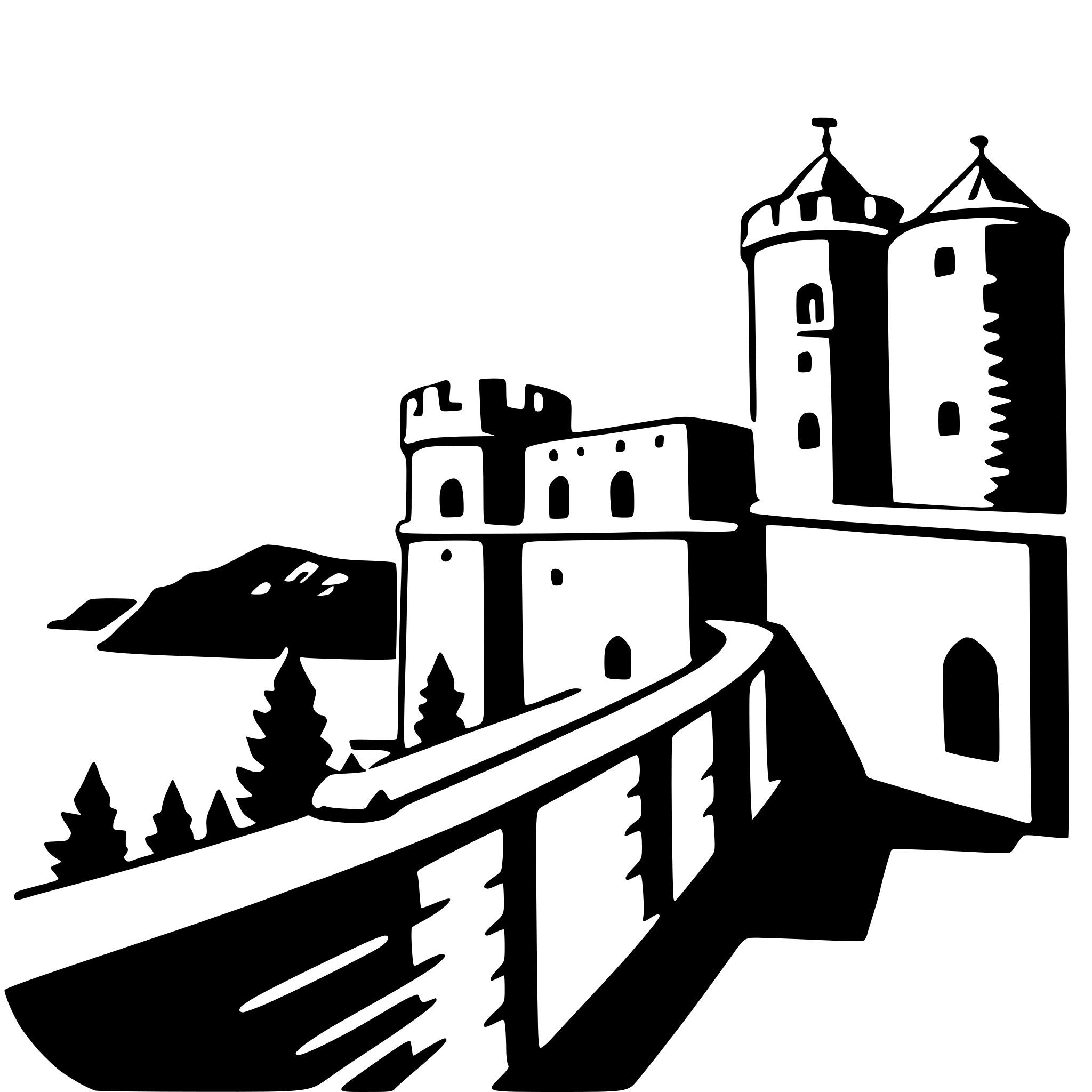 AI-generated SVG of a dubrovnik walls