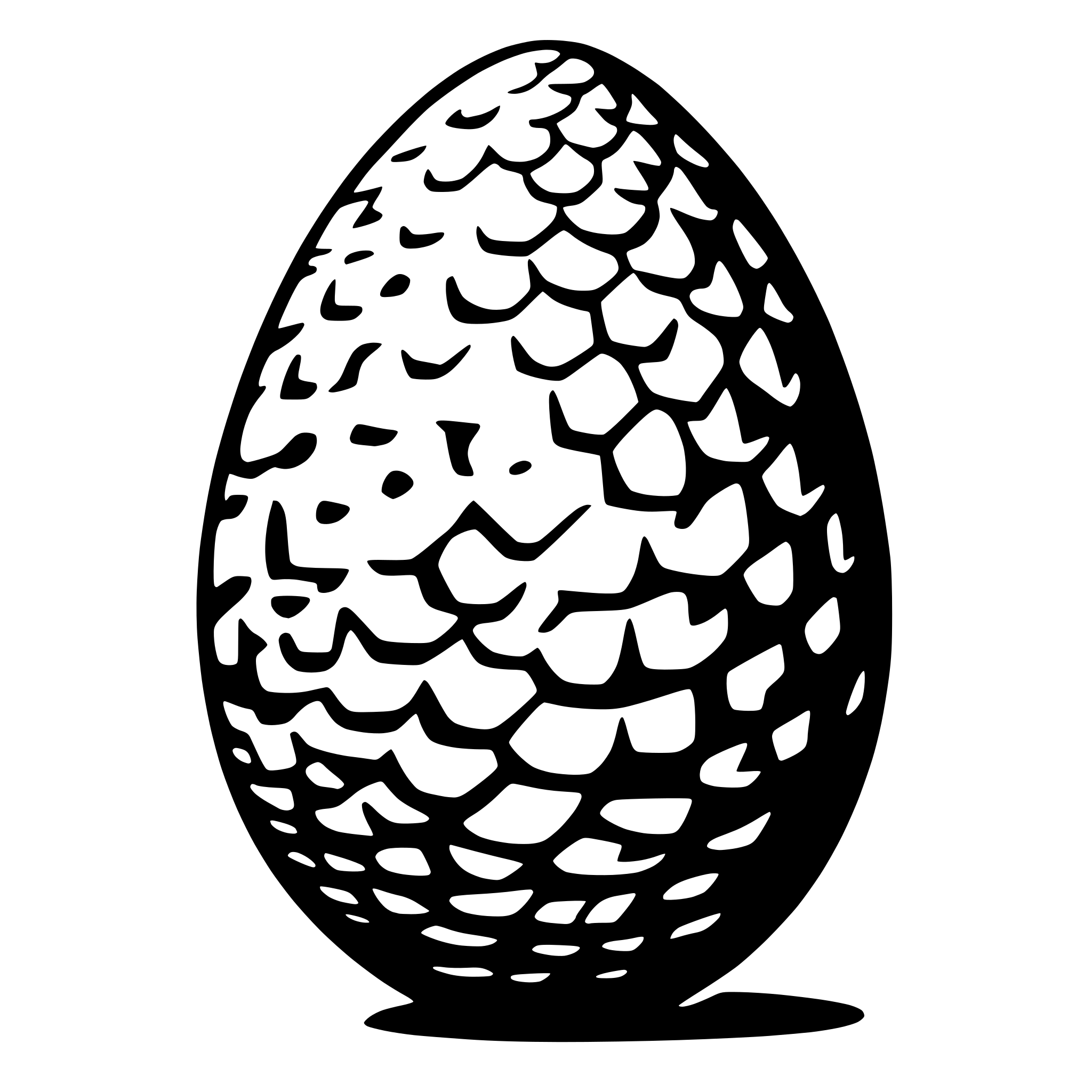AI-generated SVG of 'dragon egg'