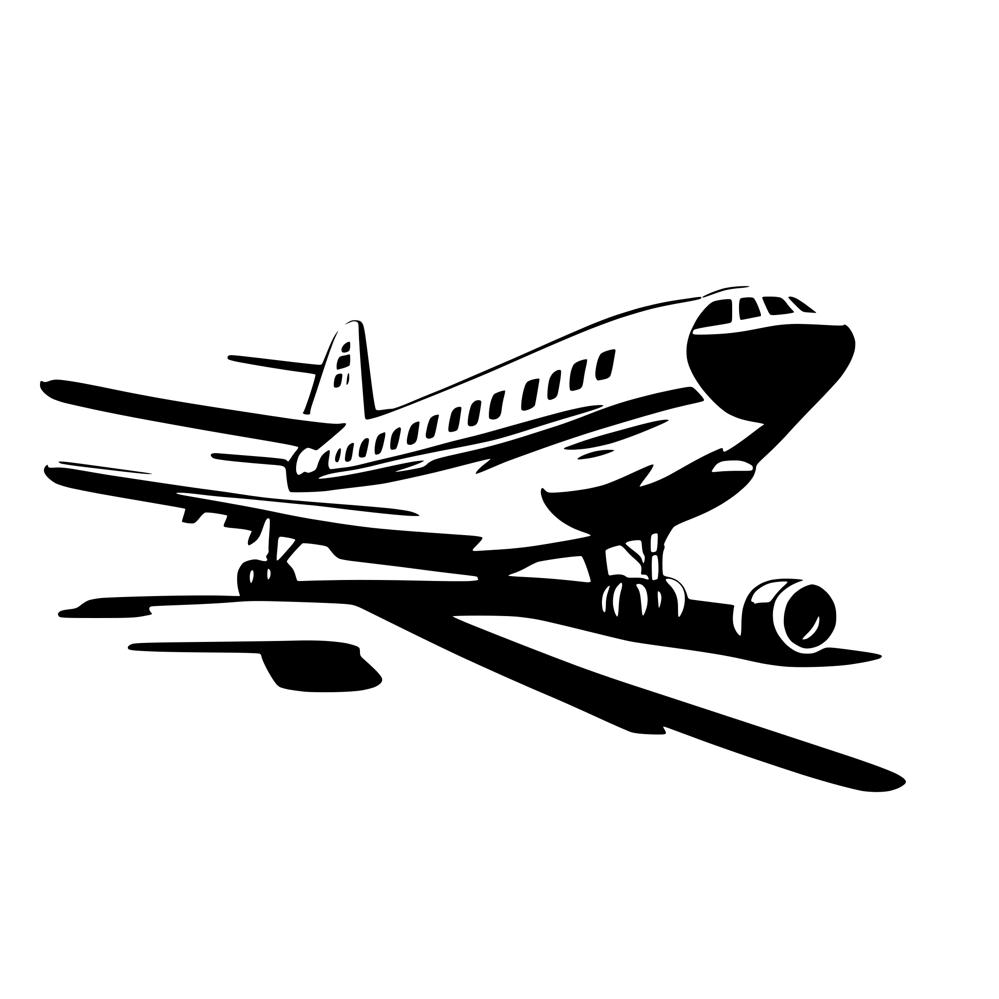 AI-generated SVG of a boeing plane