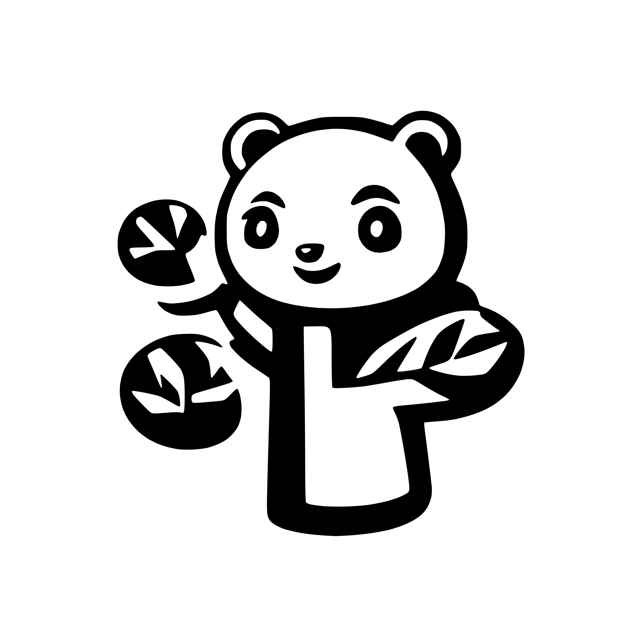 AI-generated SVG of a panda with tree