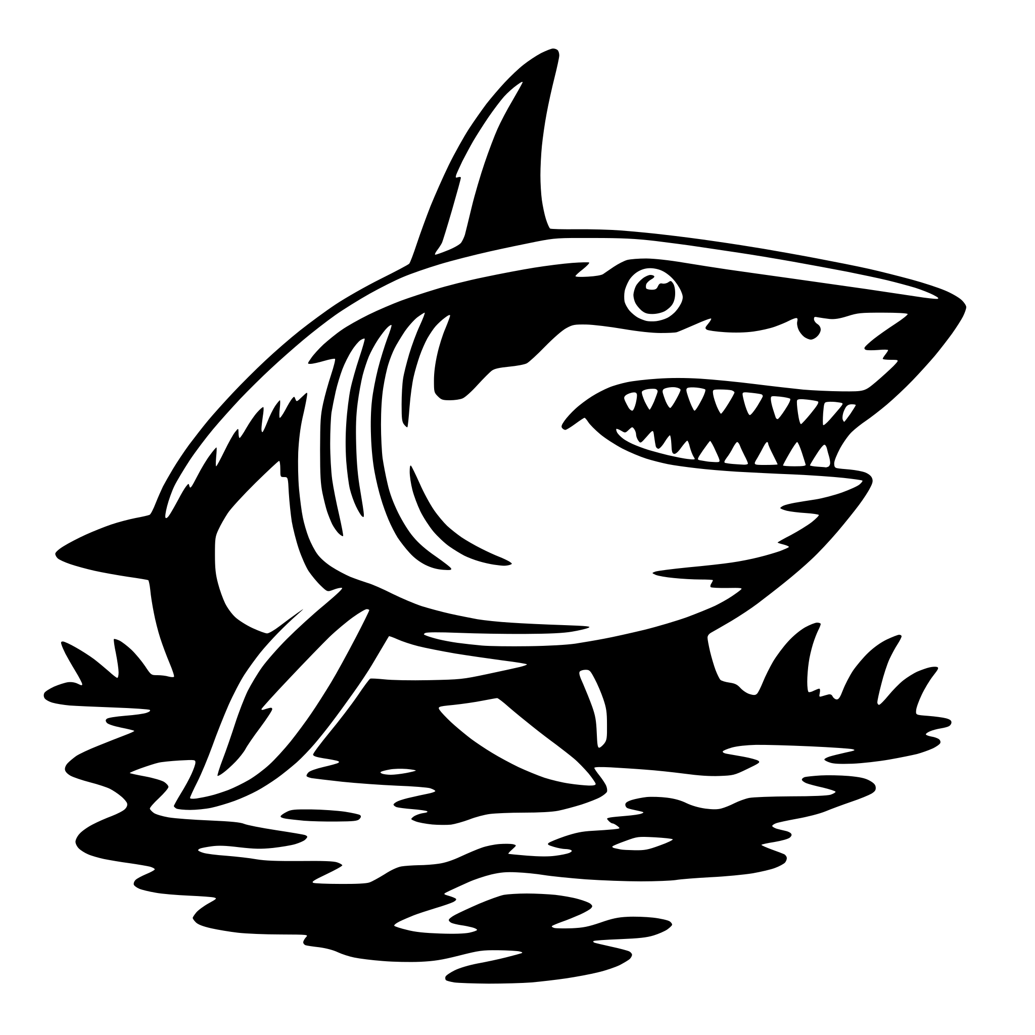 AI-generated SVG of 'shark'