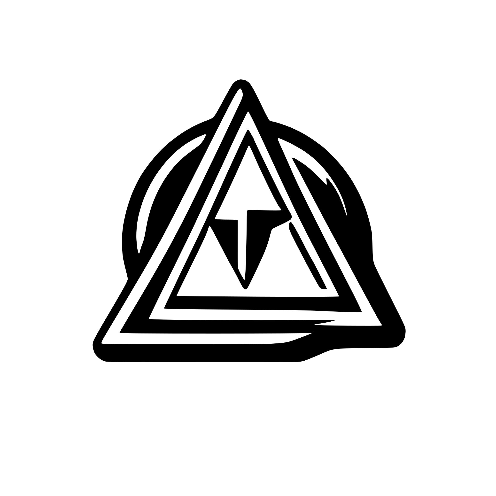 AI-generated SVG of a 3 triangles logo depicting tachyon