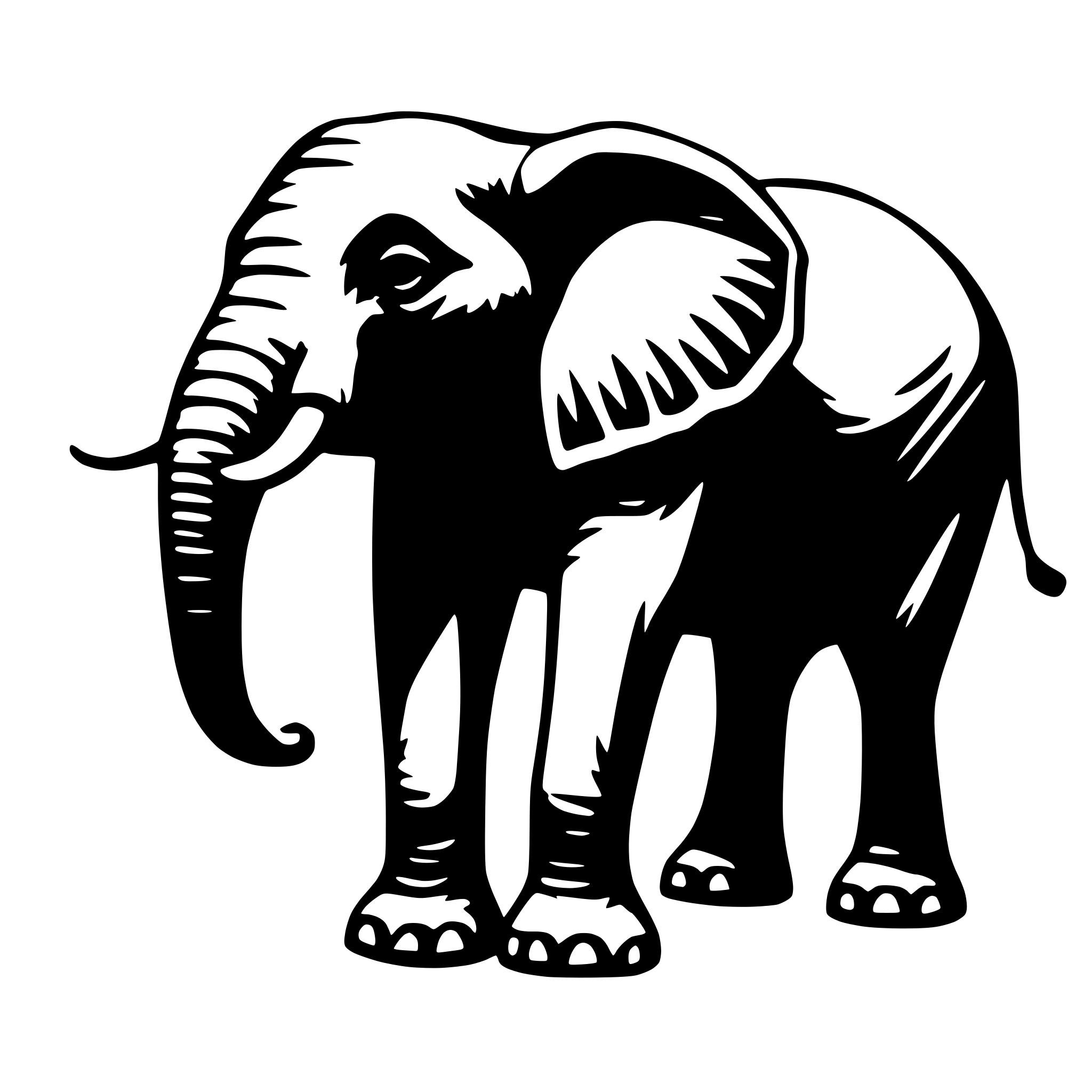 AI-generated SVG of a elephant