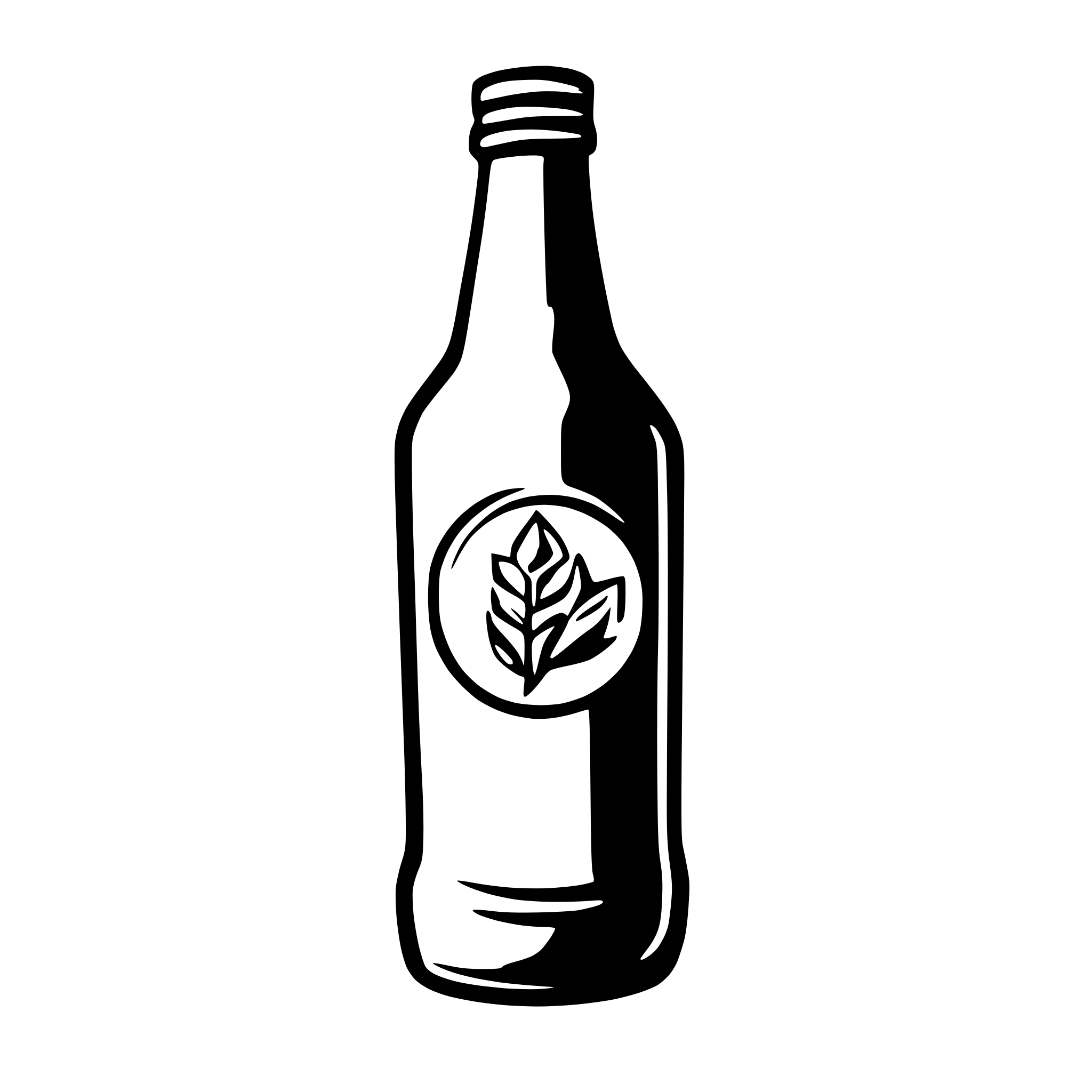 AI-generated SVG of a beer bottle