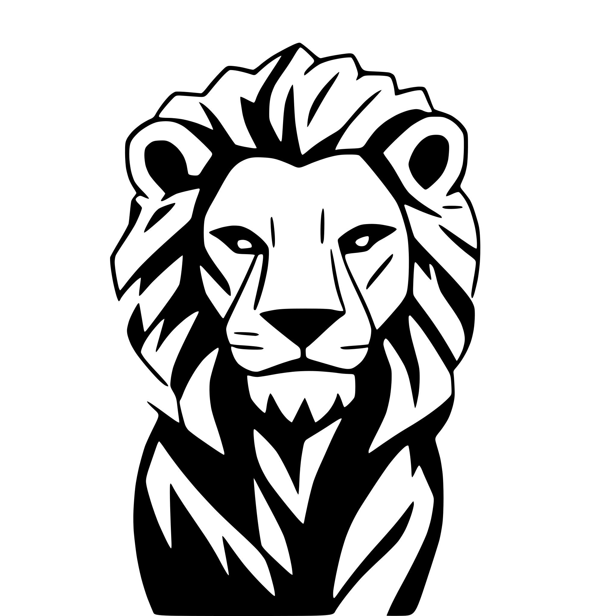 AI-generated SVG of a A realisitic image of a lion
