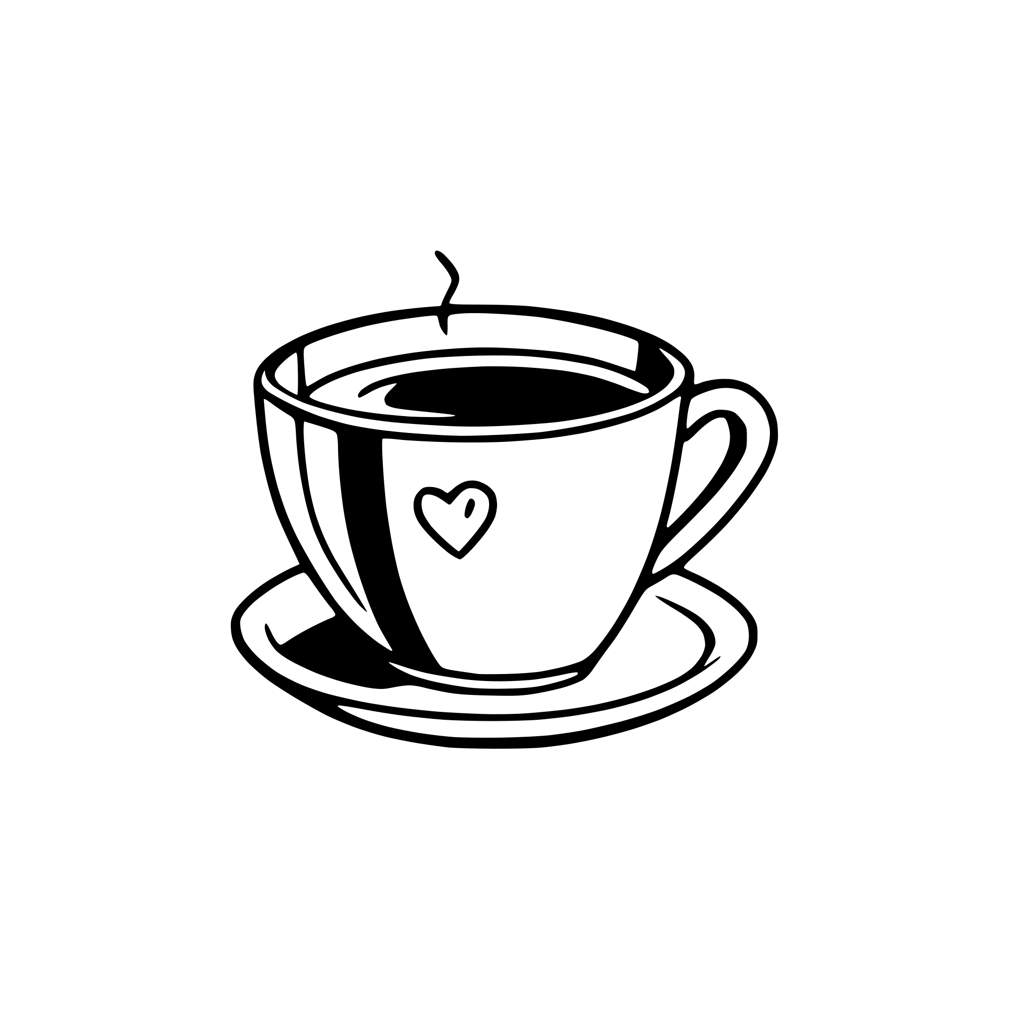 AI-generated SVG of 'a coffe cup with heart'