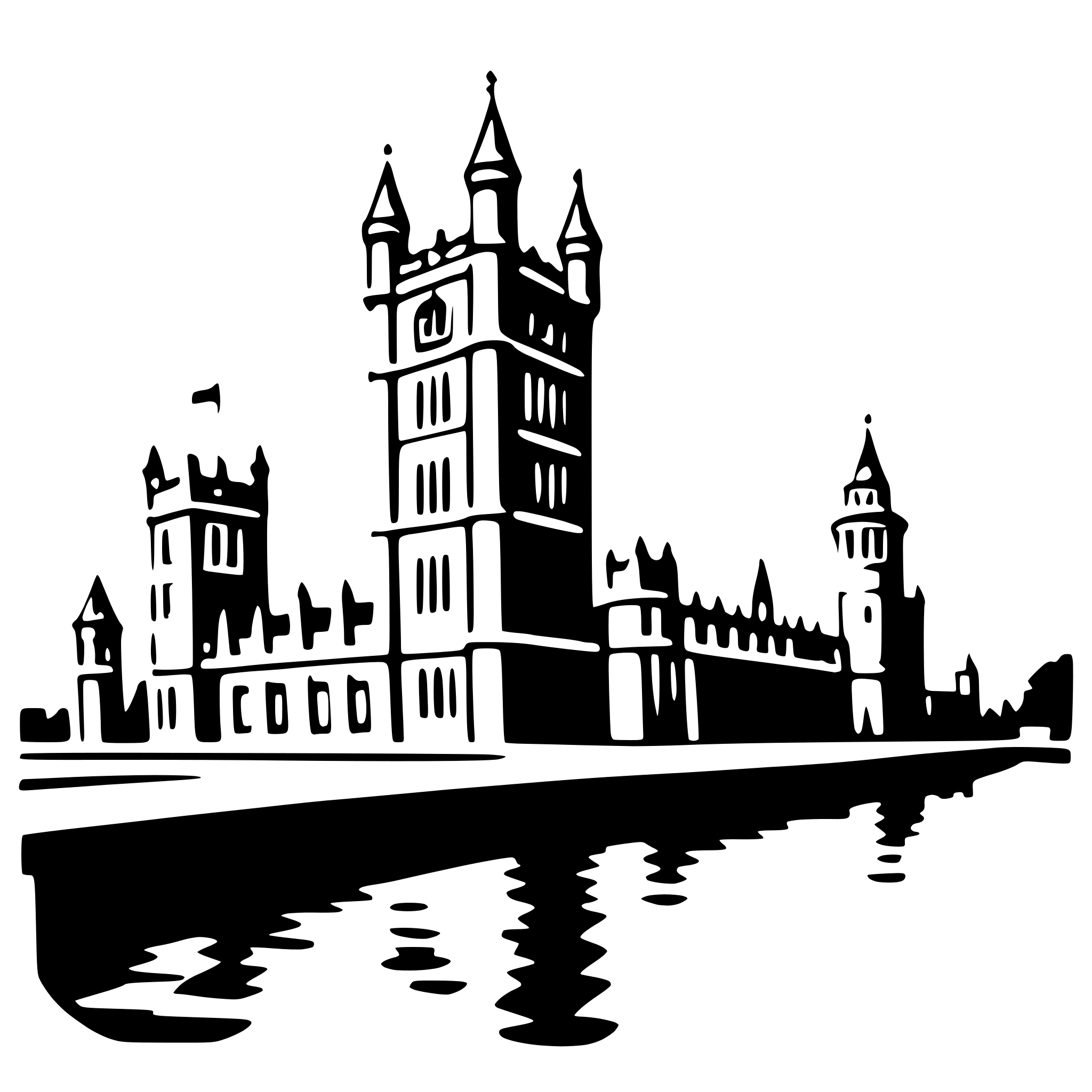 AI-generated SVG of 'palace of westminster'