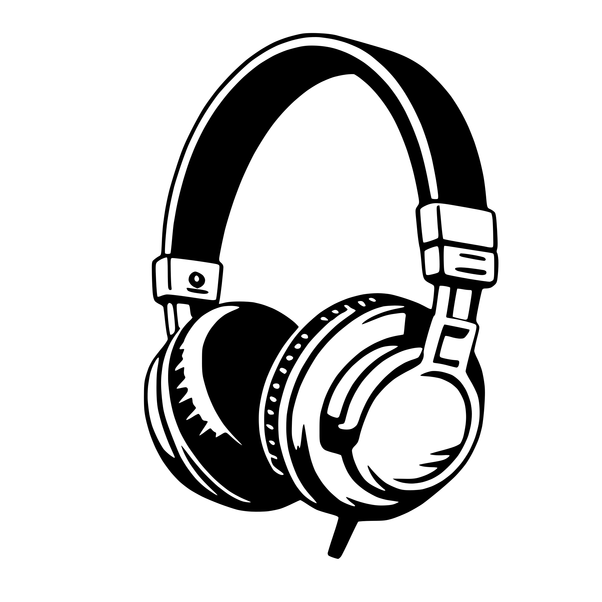 AI-generated SVG of a headphones