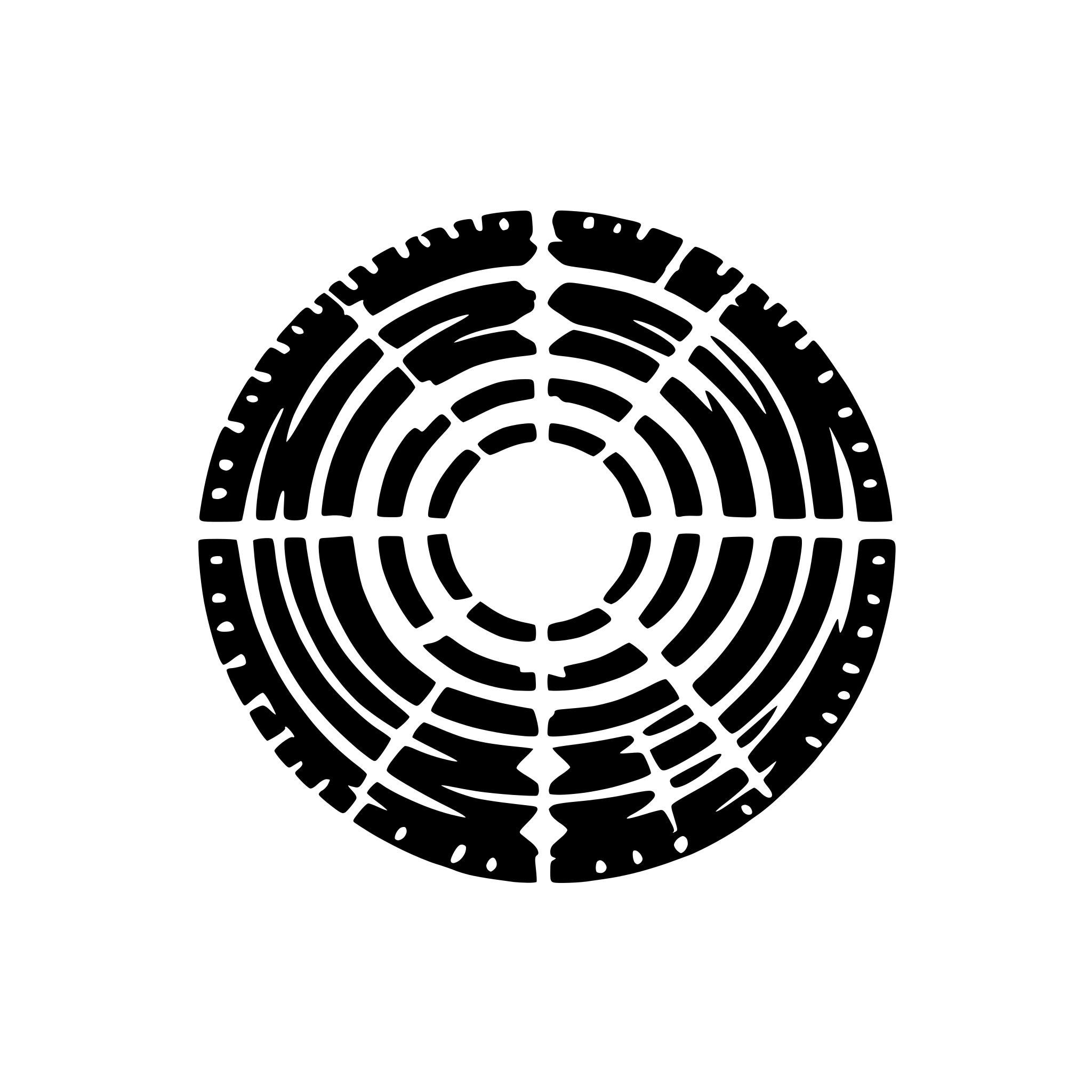 AI-generated SVG of 'dotted, lines, form, circle'