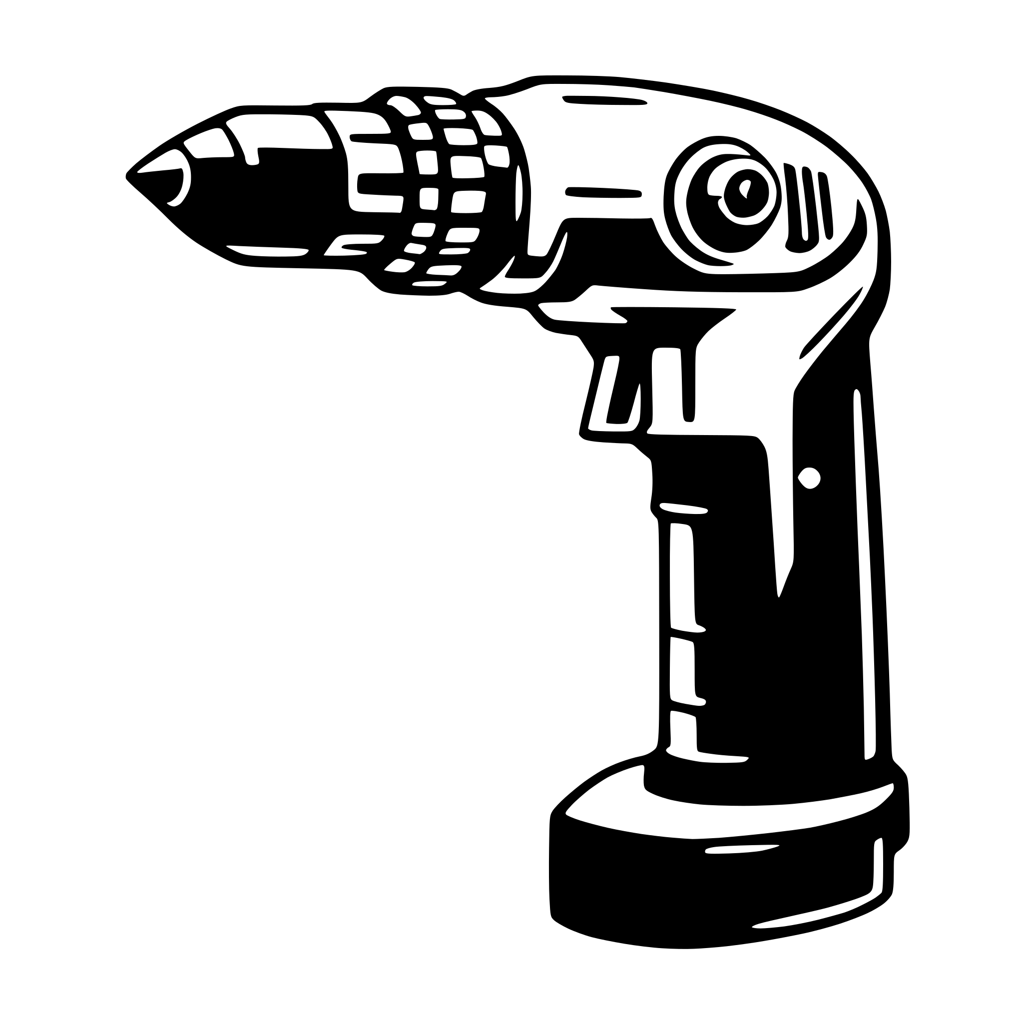 AI-generated SVG of 'electric drill'