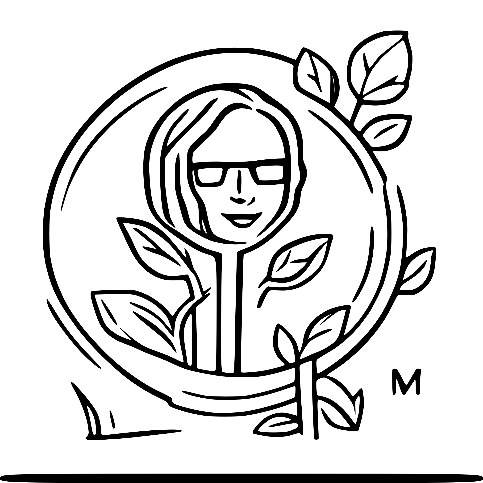 AI-generated SVG of a Familienwappen aus "L" und "M", beide Buchstaben sollen klar erkennbar sein.