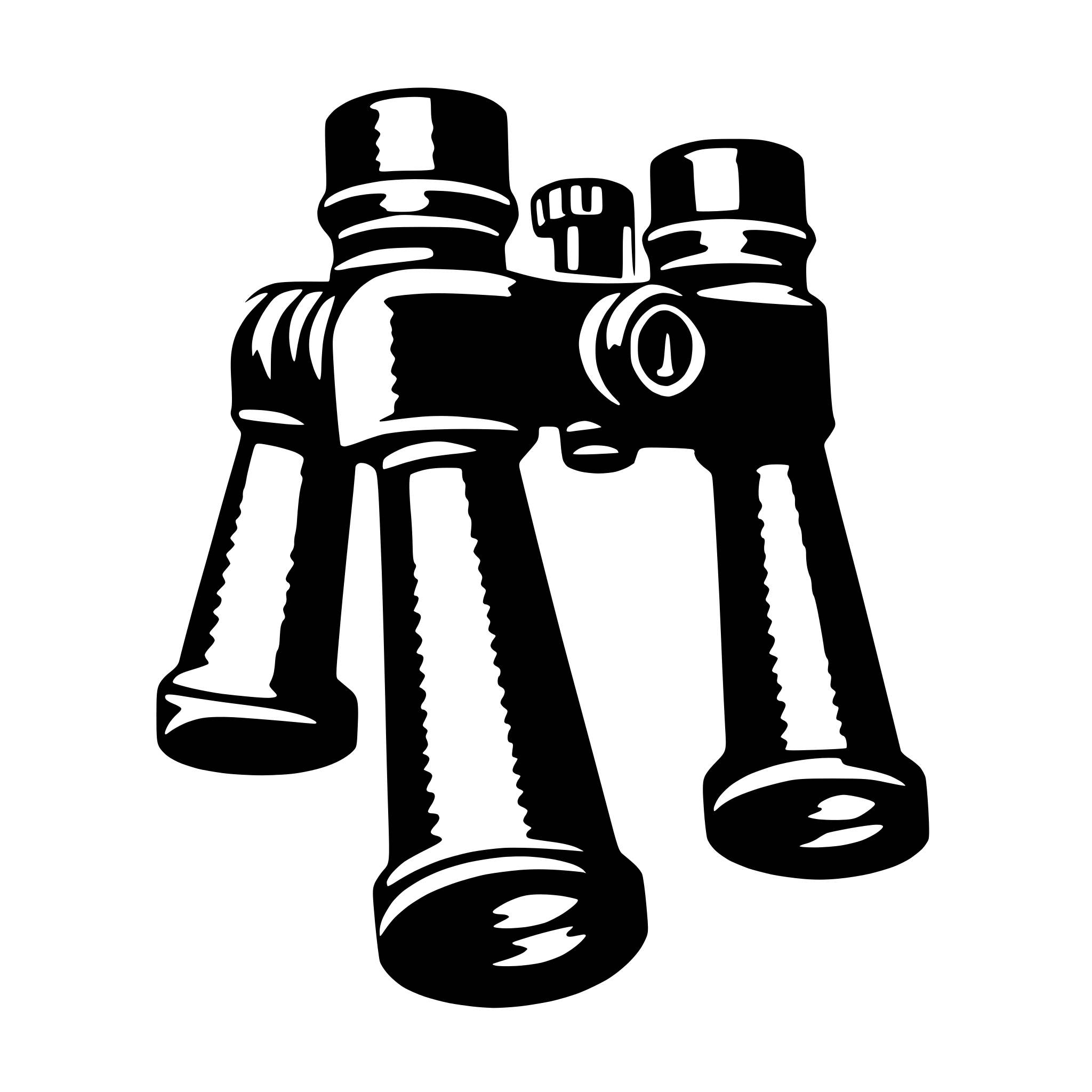 AI-generated SVG of 'binoculars'