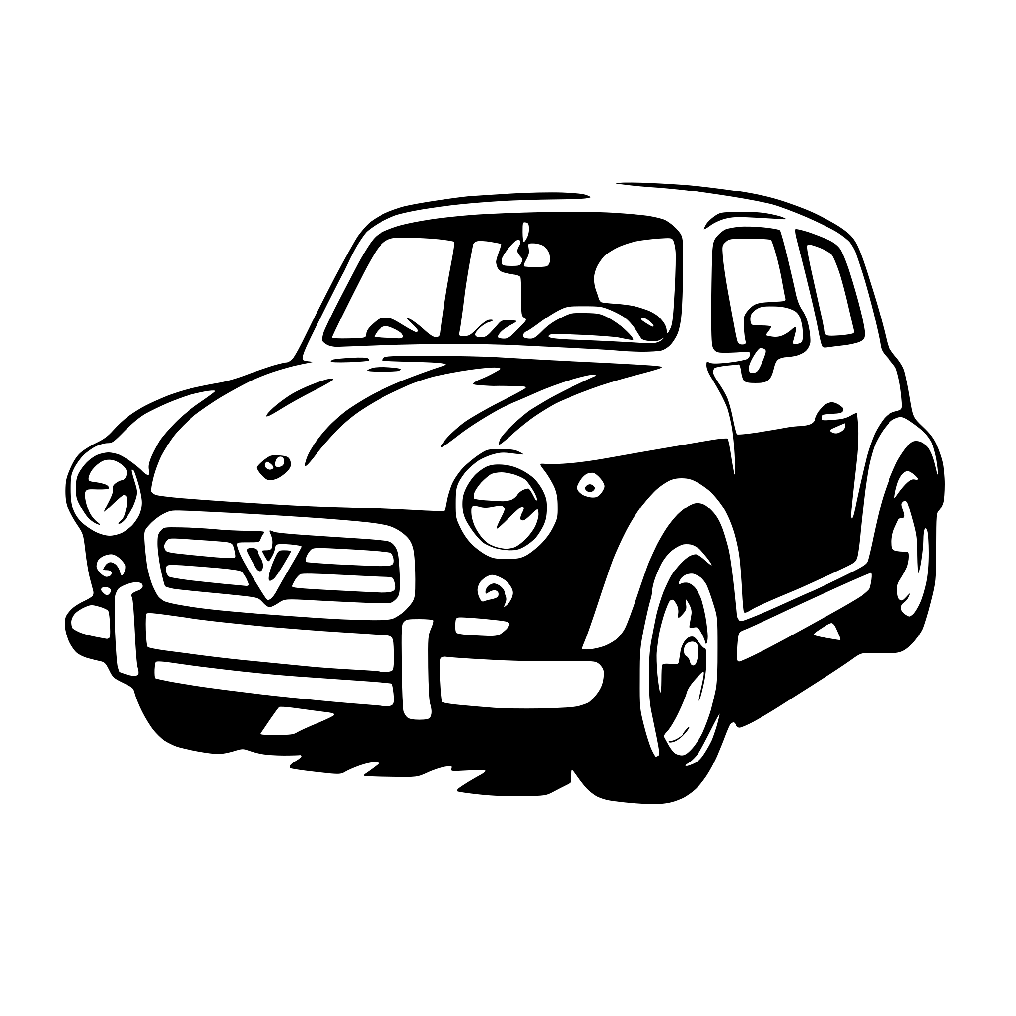 AI-generated SVG of a hatchback