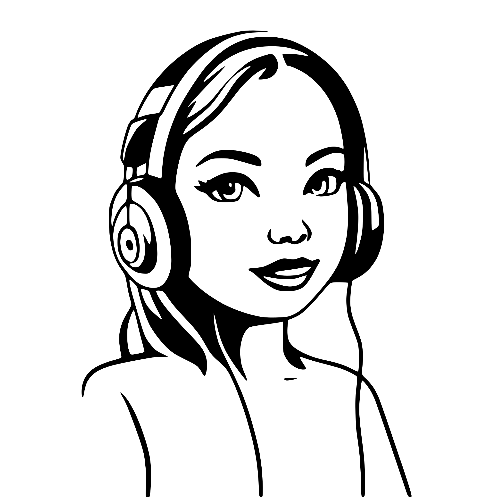 AI-generated SVG of a headphones