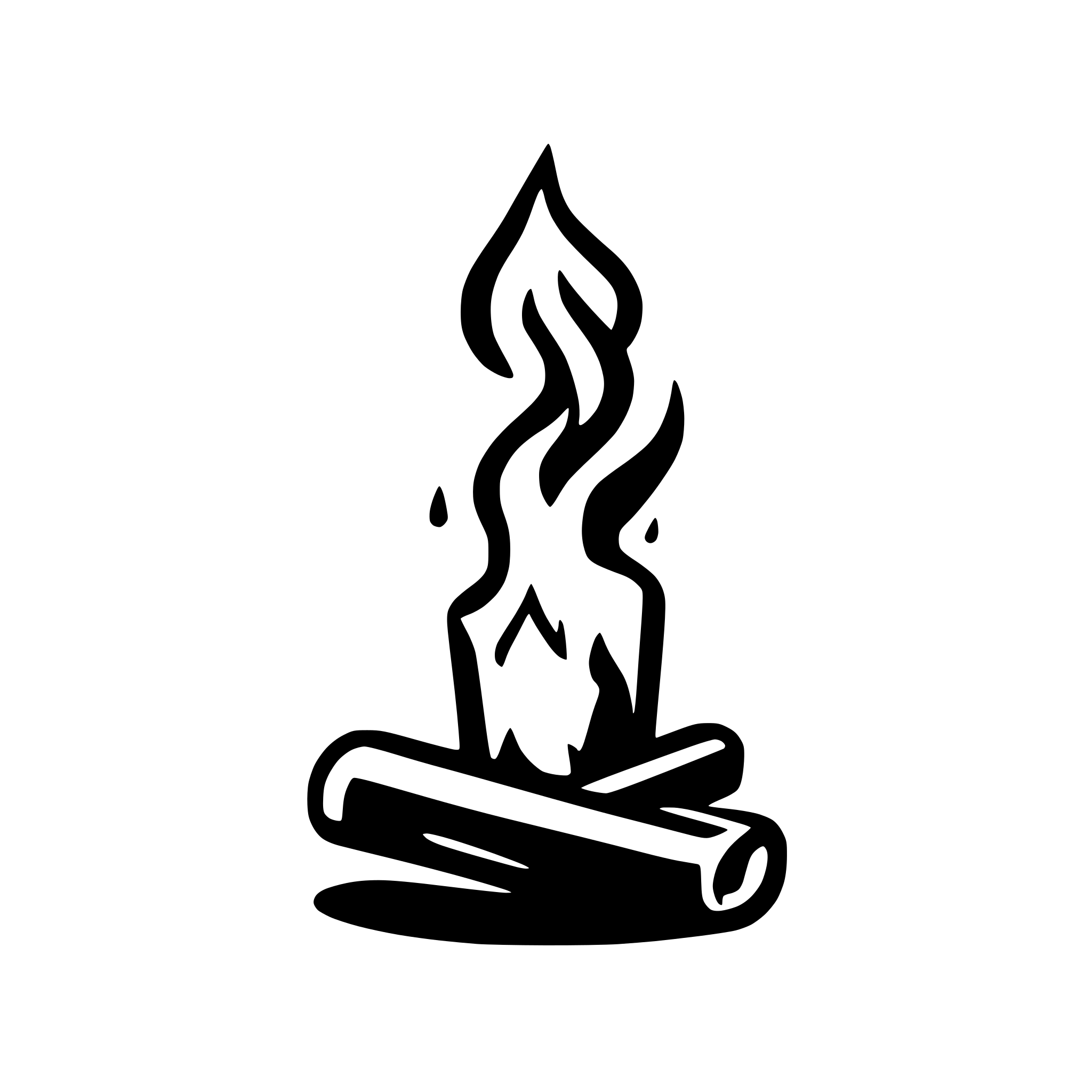 AI-generated SVG of a very simple extinguished campfire with no background AI-generated SVG of a very simple extinguished campfire with no background