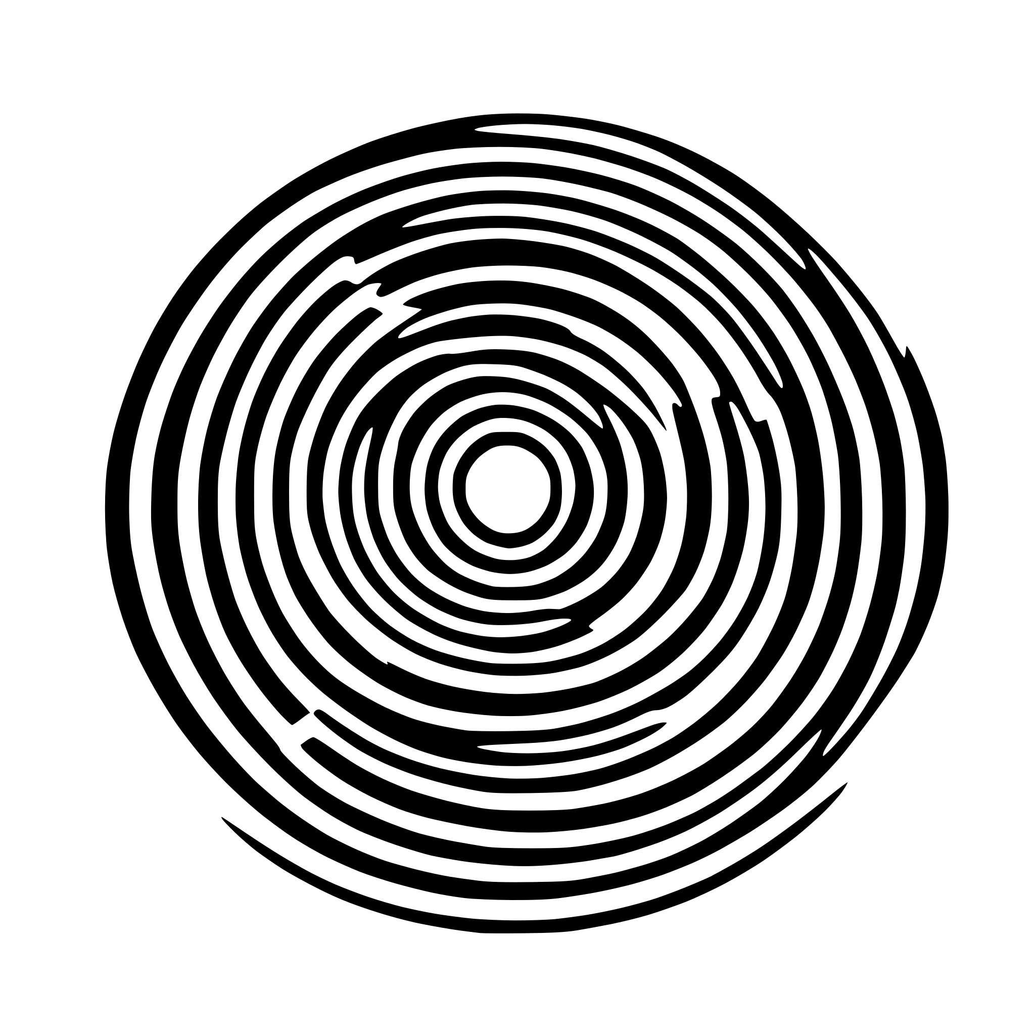 AI-generated SVG of 'endless infinity circles'