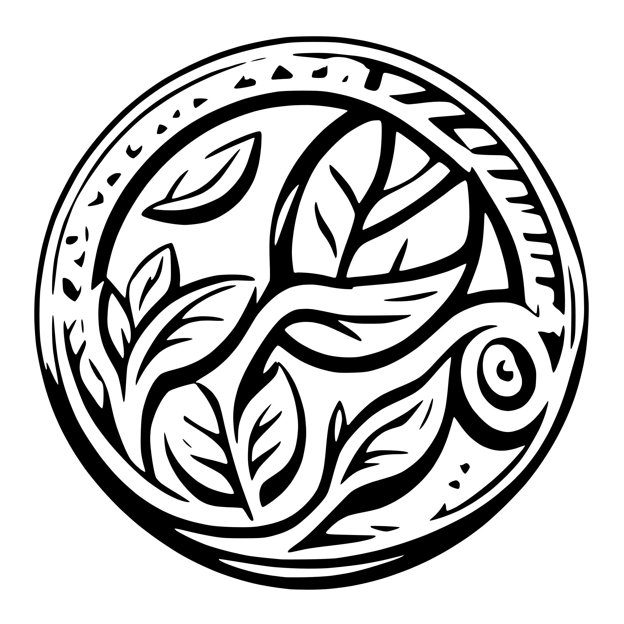 AI-generated SVG of a Boho Motivational text