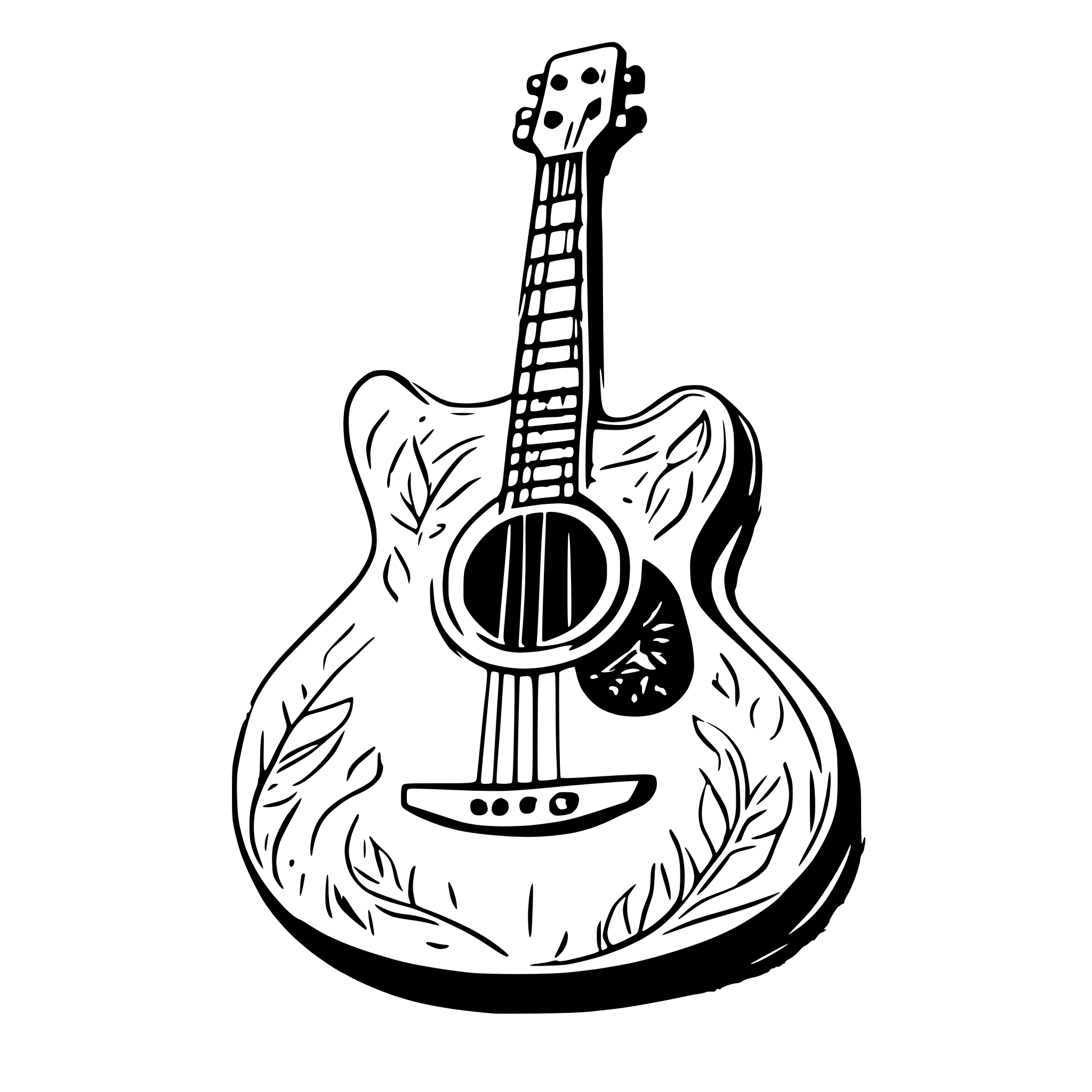 AI-generated SVG of 'acoustic guitar'