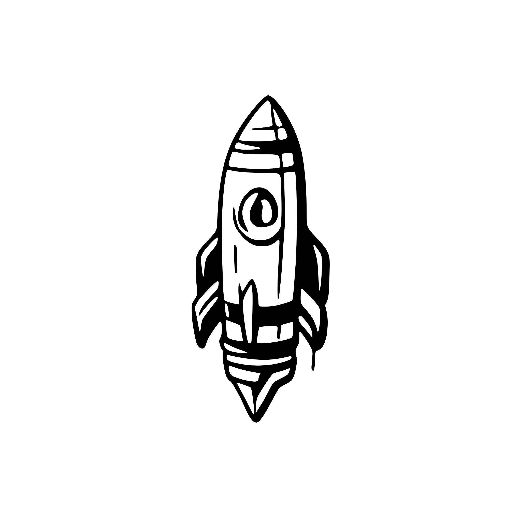 AI-generated SVG of a Rocket