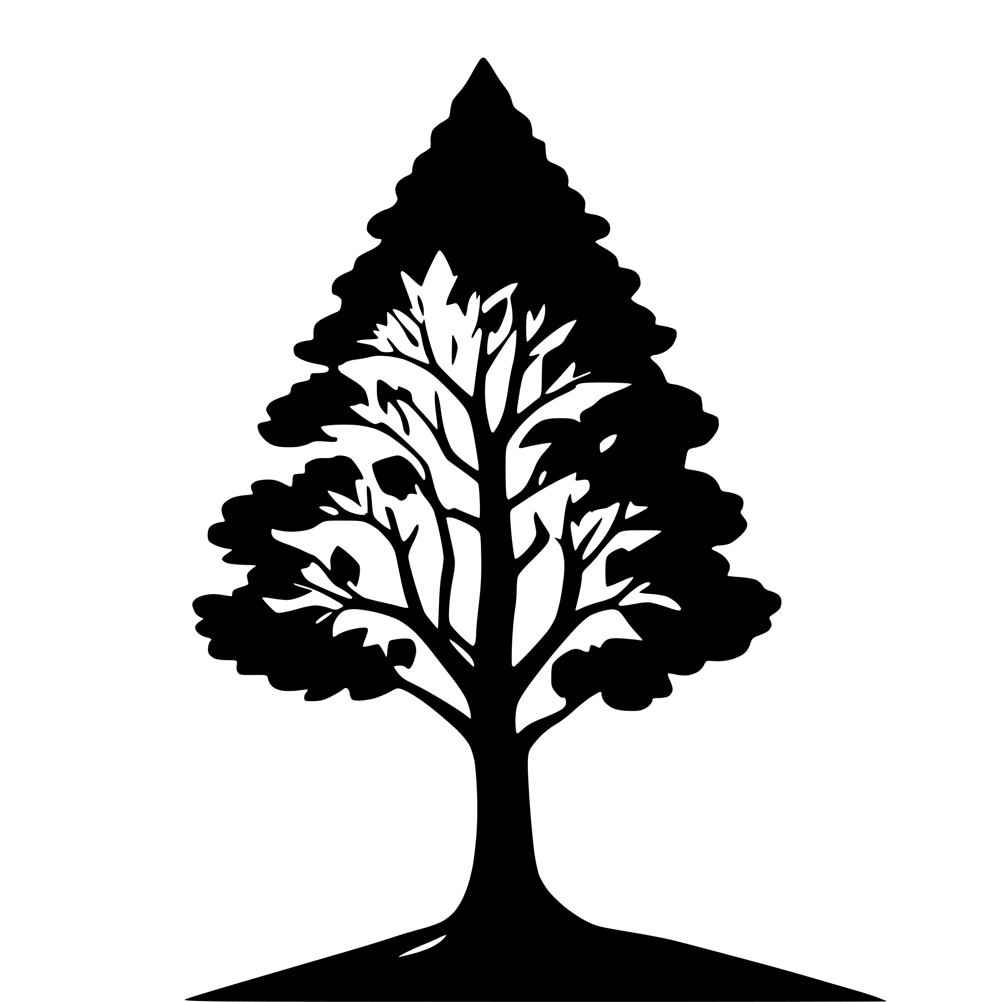 AI-generated SVG of a yggdrasil