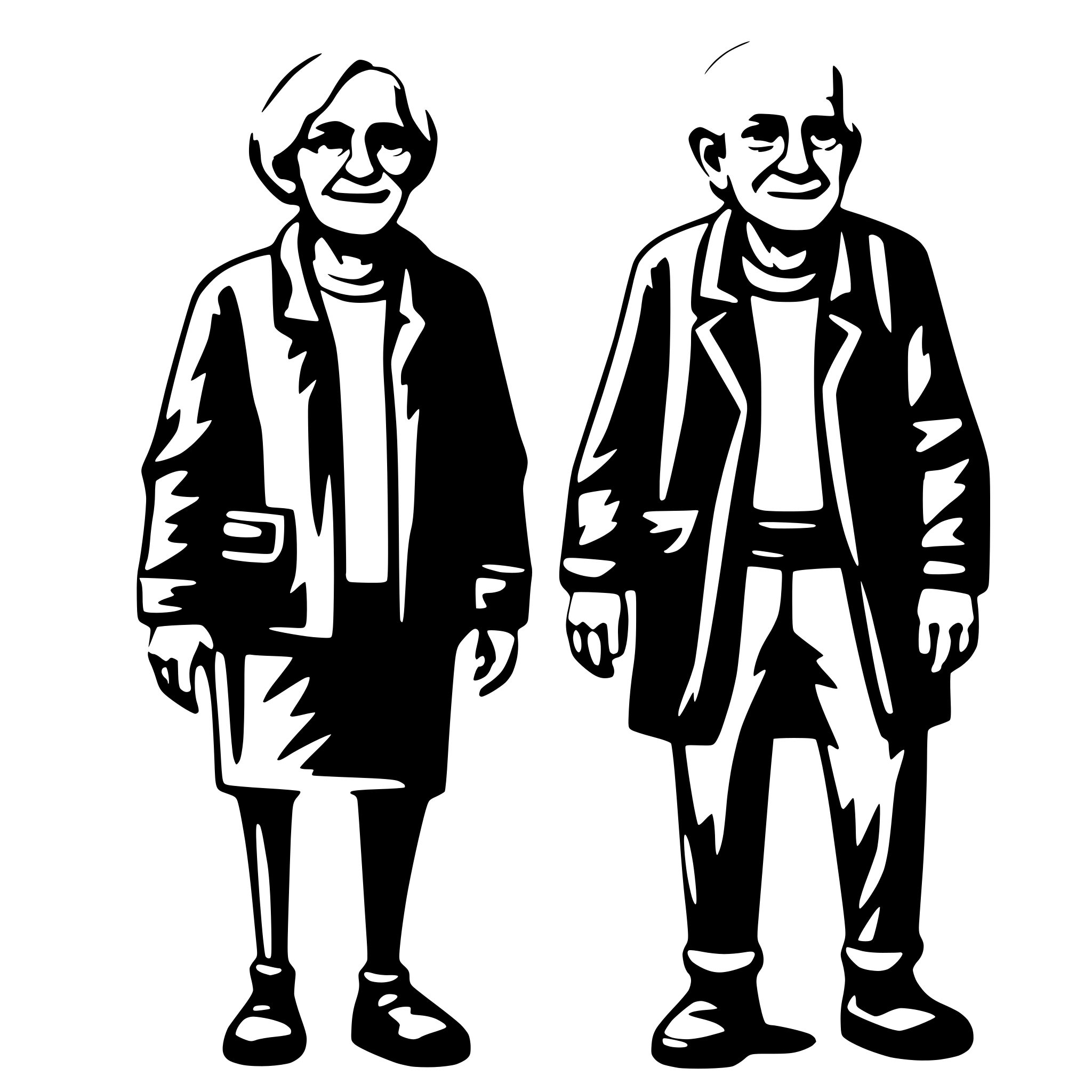 AI-generated SVG of 'old people'