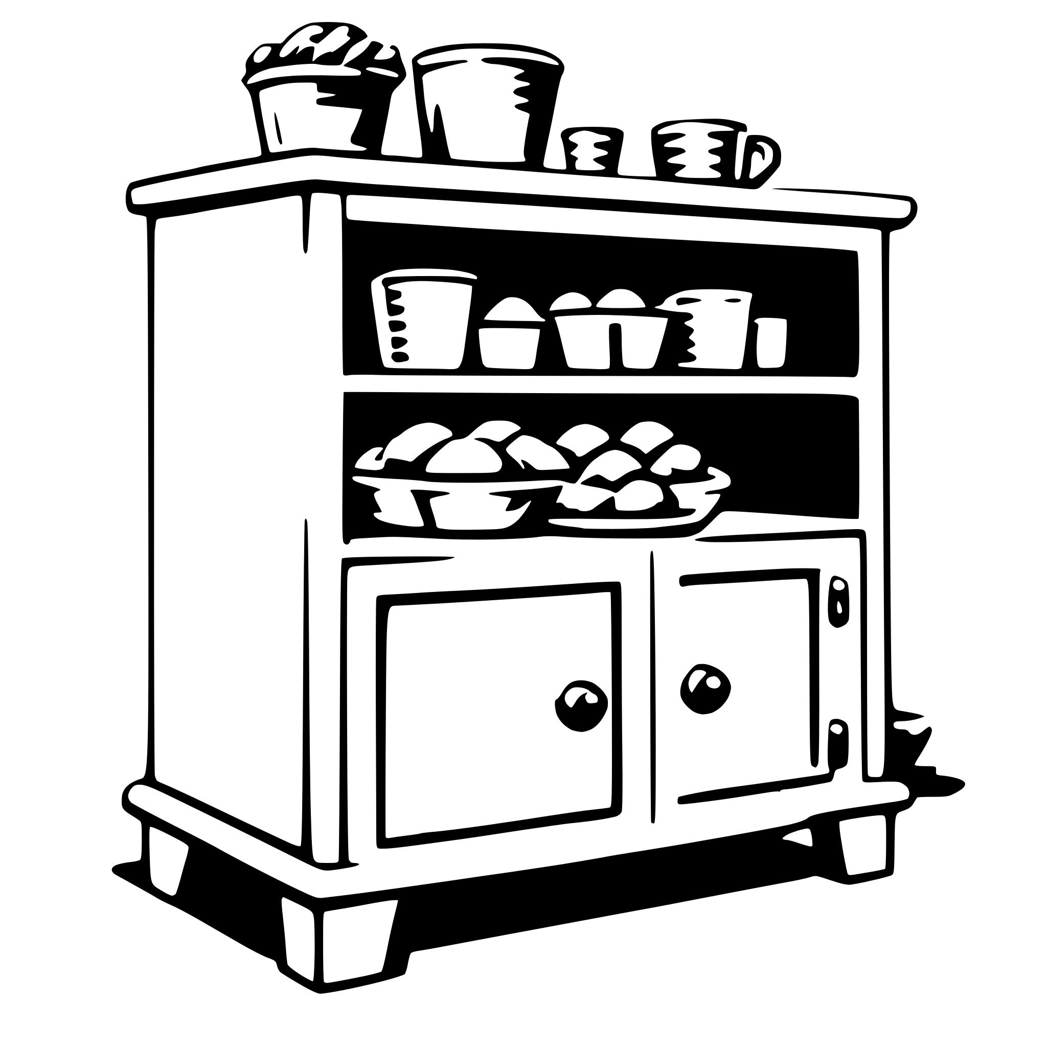 AI-generated SVG of 'hutch'